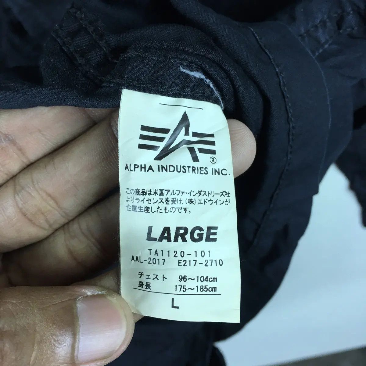 Alpha Industries Vtg ALPHA INDUSTRIES USA Bomber Flight Jacket Parka Trench Size US L / EU 52-54 / 3 - 5 Thumbnail