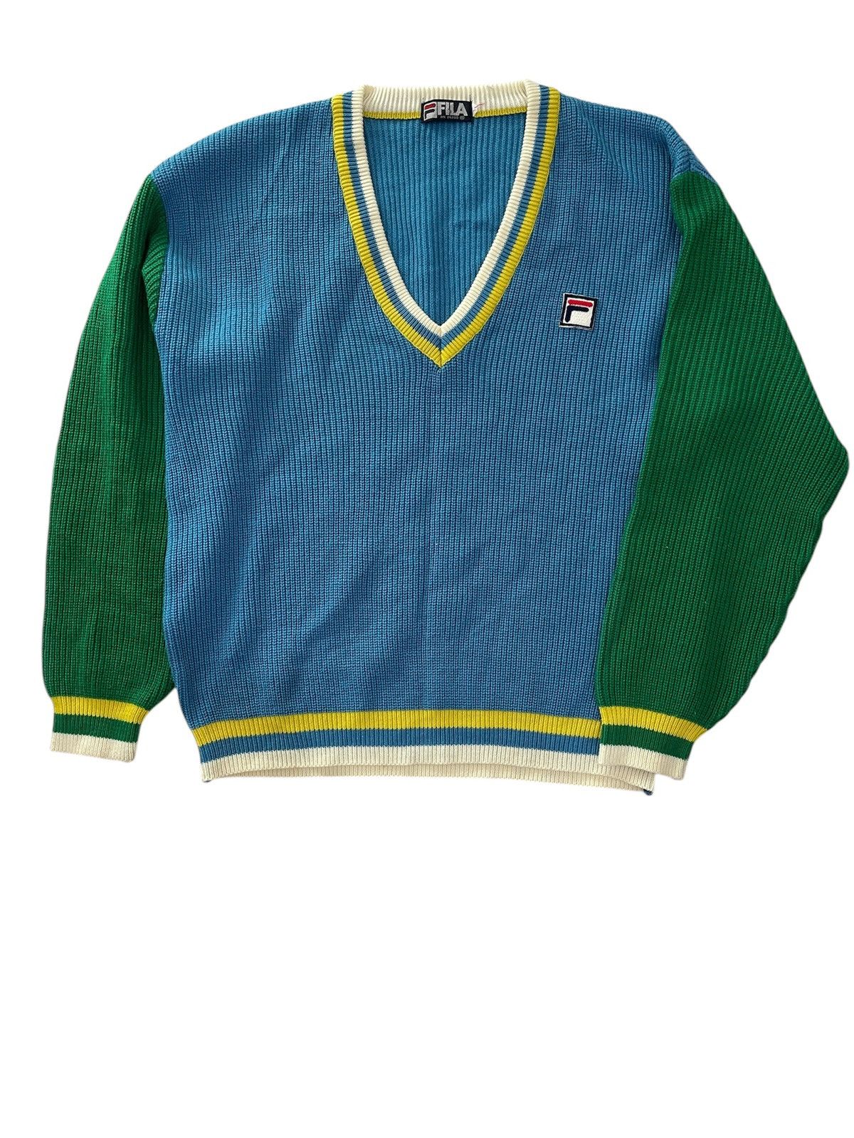 Fila × Vintage Vintage FILA knitwear Jumper Size US L / EU 52-54 / 3 - 1 Thumbnail