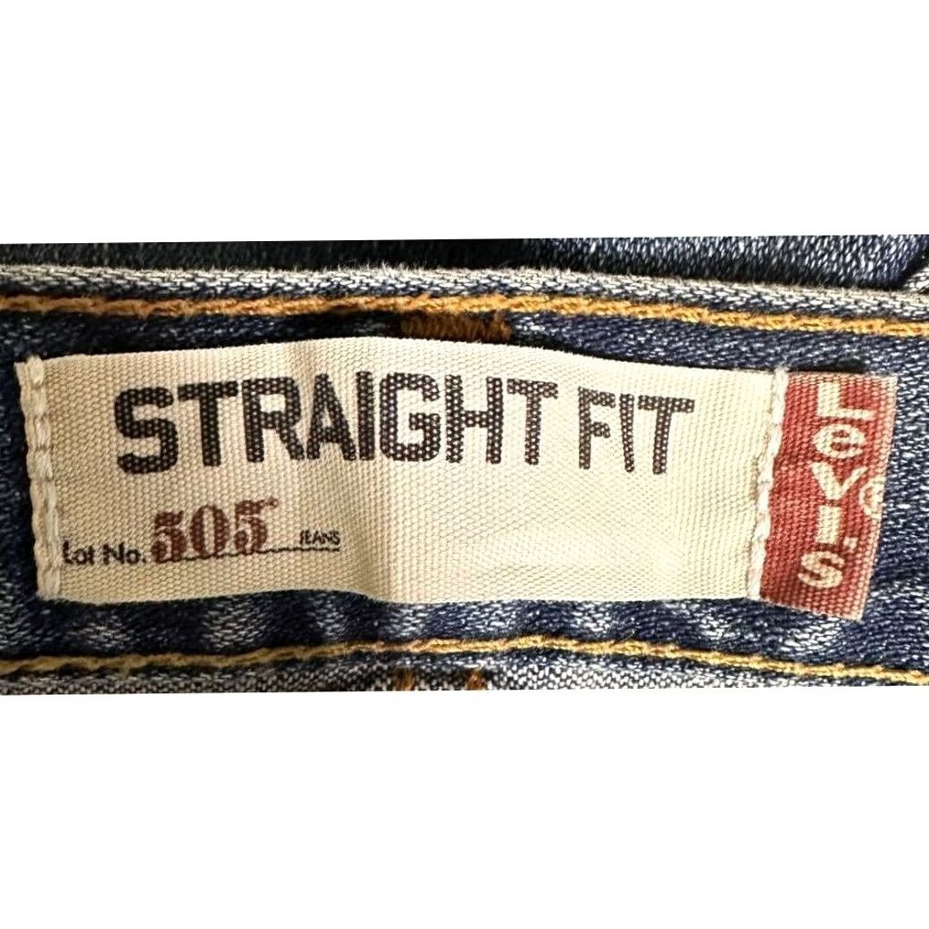 Levi's Levi's 505 Jeans Mens 42X32 Blue Straight Leg Regular Fit Denim Pants NEW Size US 42 / EU 58 - 3 Thumbnail