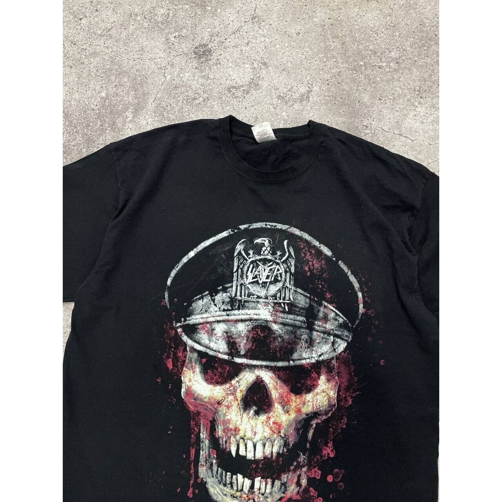 Band Tees × Fruit Of The Loom Slayer Band T-Shirt XL Fruit of the Loom Black Skull Size US XL / EU 56 / 4 - 2 Thumbnail