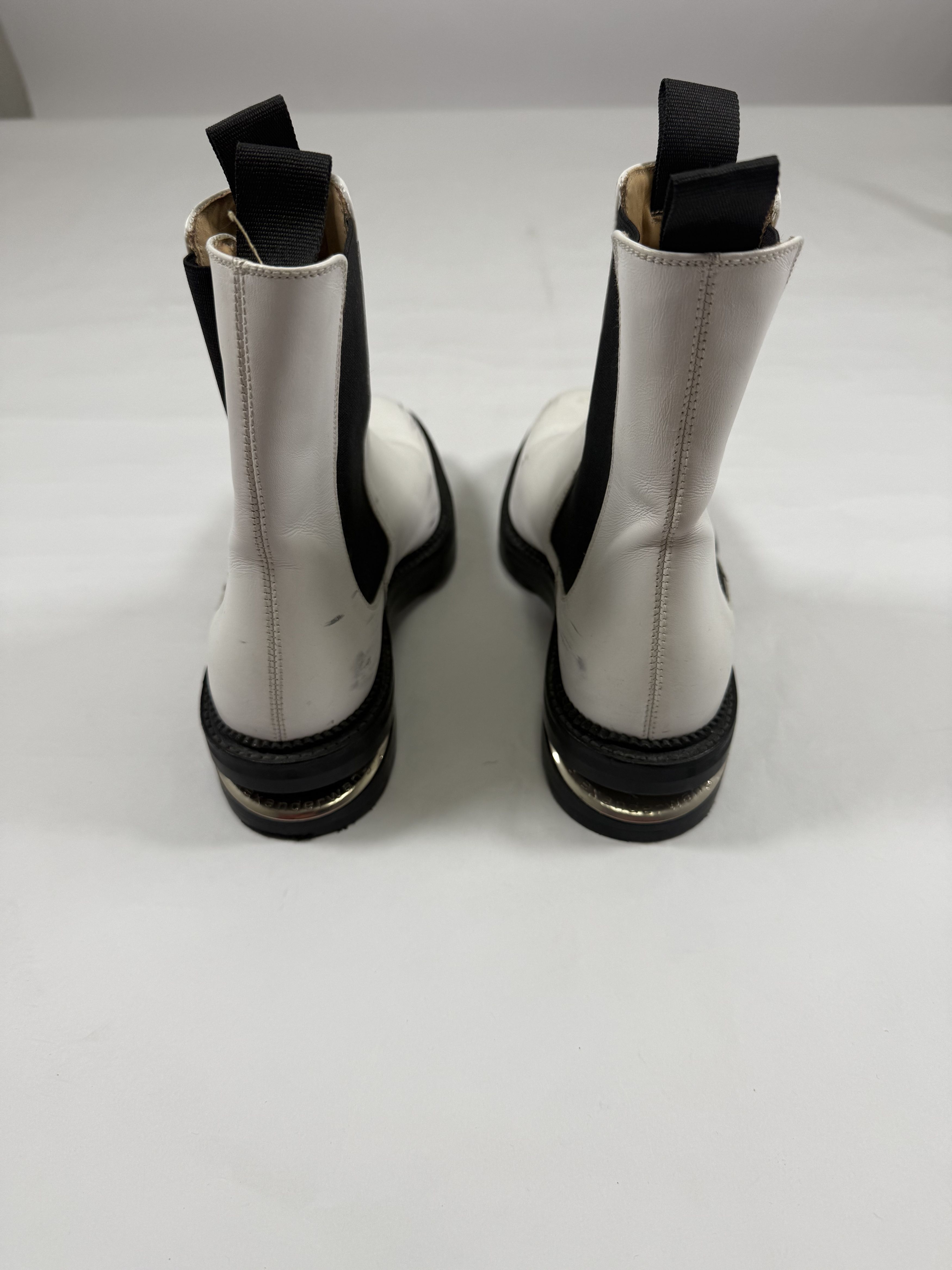 Alexander Wang Alexander Wang Andy Chelsea Boots - White Leather Size US 6 / IT 36 - 3 Thumbnail