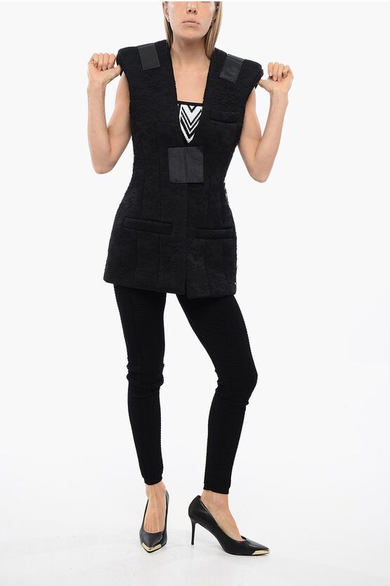 Balmain o1y0525 Vest in Black Size S / US 4 / IT 40 - 4 Thumbnail