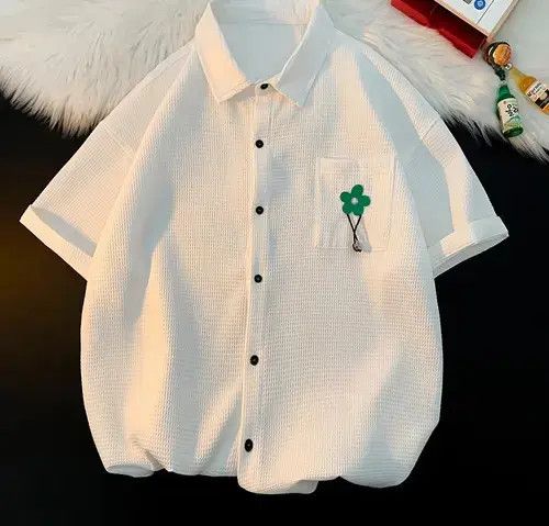 Shirts Men Summer Simply Teens Half Sleeve Breathable