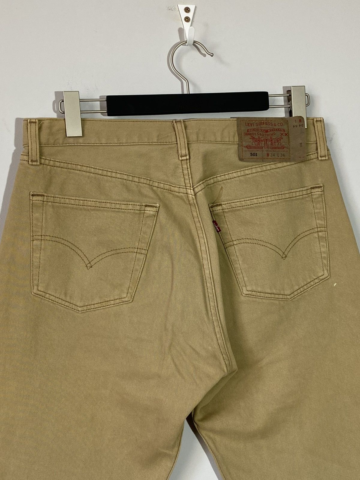 Levi's 90s Vintage Levis 501 Made In USA Jeans 34x34 Size US 34 / EU 50 - 3 Thumbnail