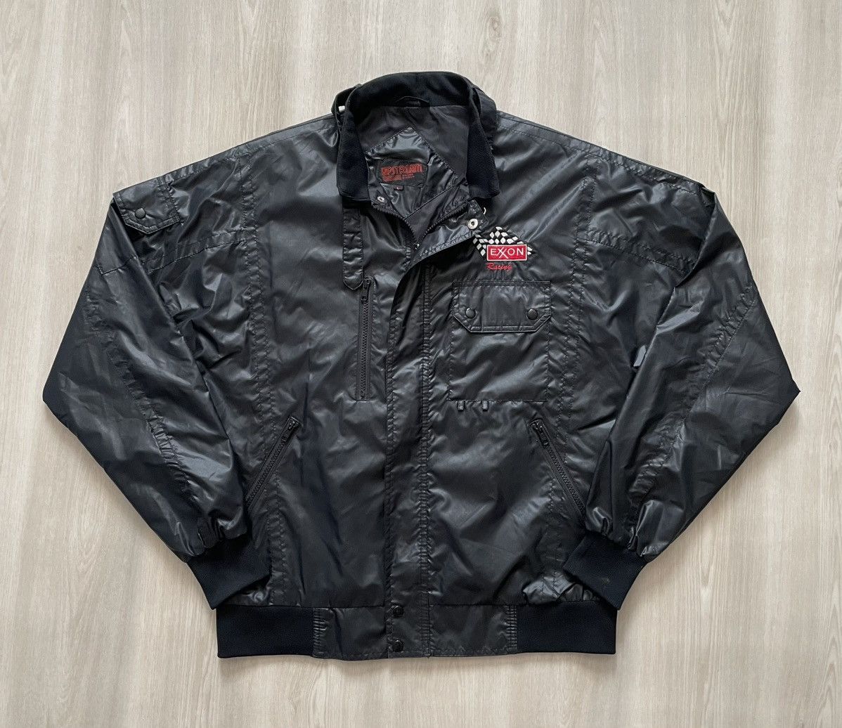 Vintage VTG 80s Exxon Racing Jacket Upstream Racing Division Sz L Size US L / EU 52-54 / 3 - 1 Thumbnail