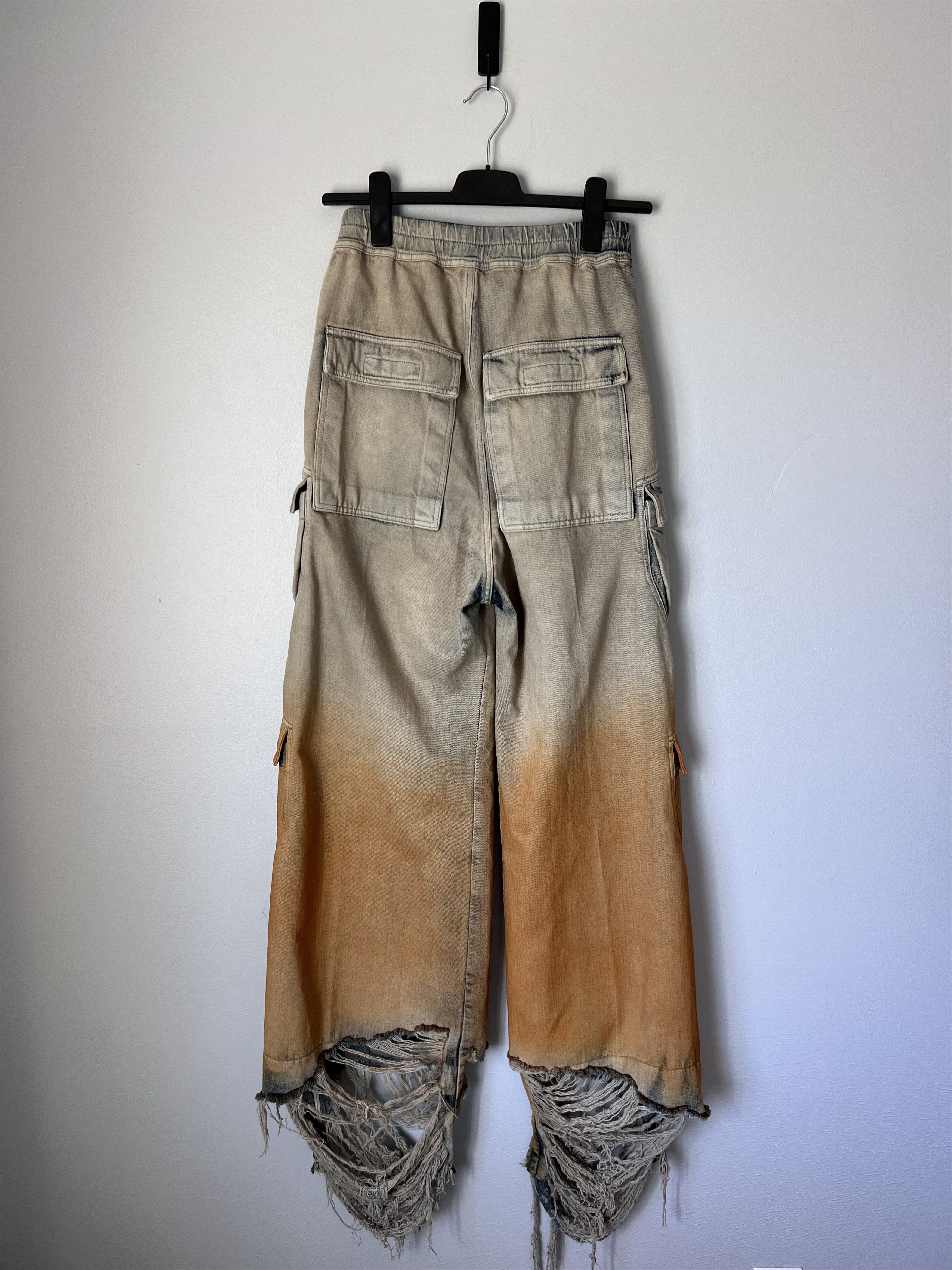 Rick Owens Drkshdw Rick Owens DRKSHDW Double Cargo Jumbo Belas in Sky Orange Size US 30 / EU 46 - 6 Thumbnail