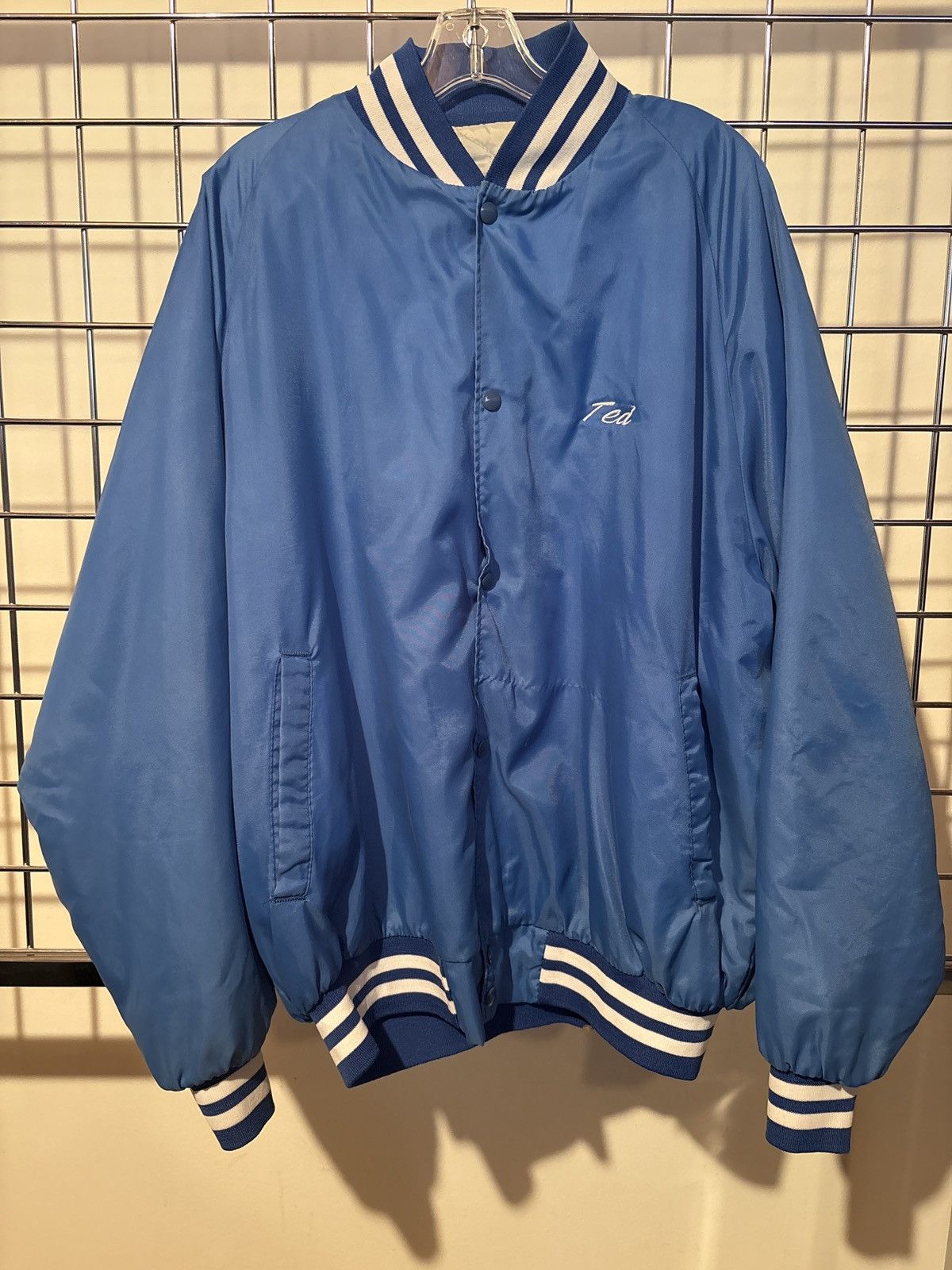 Vintage Vintage Blue Bomber Jacket Size US M / EU 48-50 / 2 - 1 Thumbnail