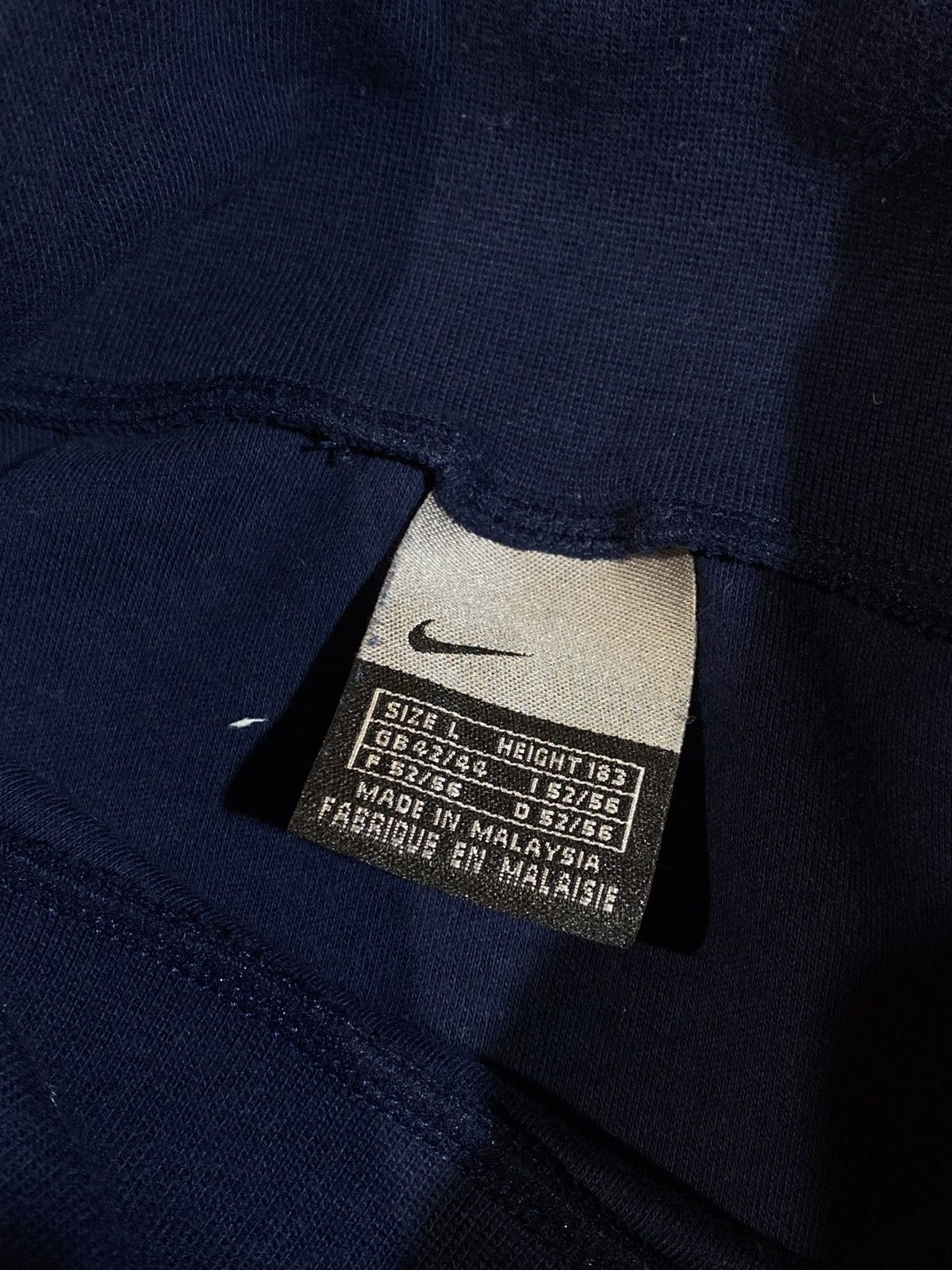 Nike 🔥 00s RARE NIKE TURTLENECK NAVY BLUE SWEATSHIRT VINTAGE Size US L / EU 52-54 / 3 - 10 Thumbnail