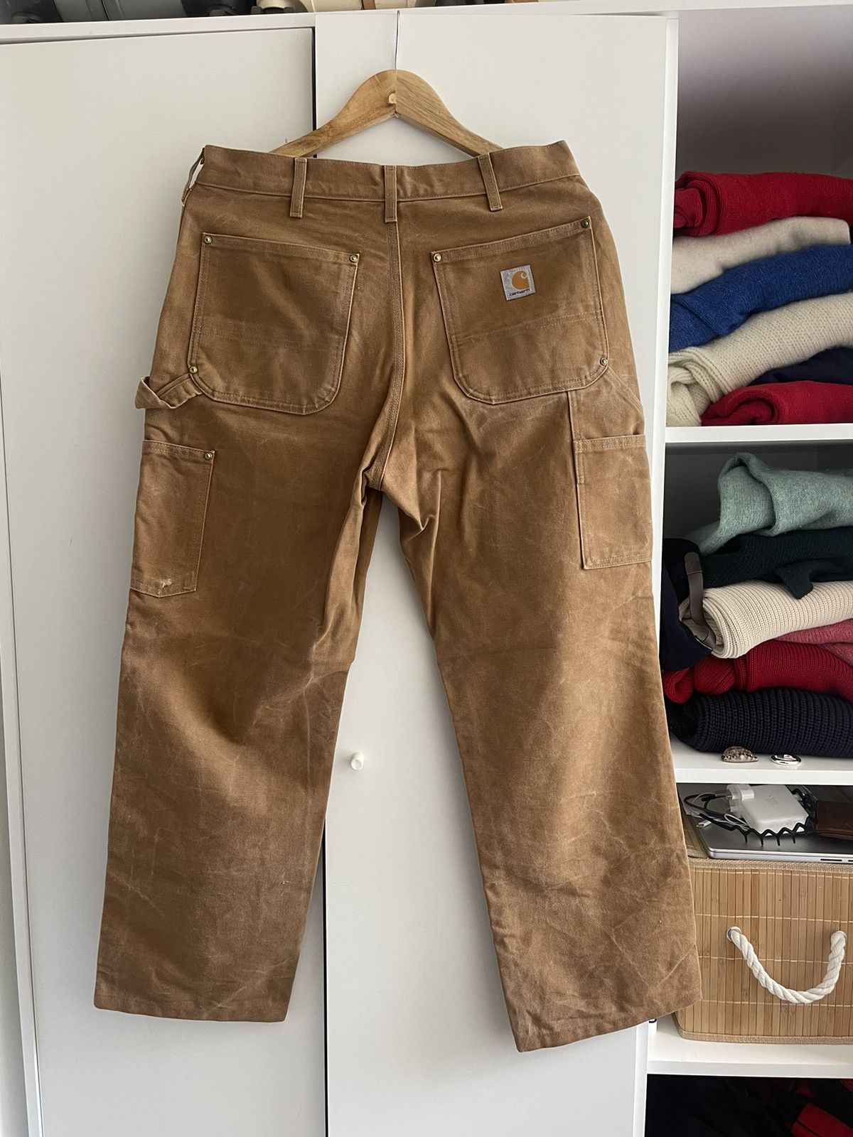 Carhartt Vintage Carhartt tan double knee workwear trousers Size US 32 / EU 48 - 3 Thumbnail