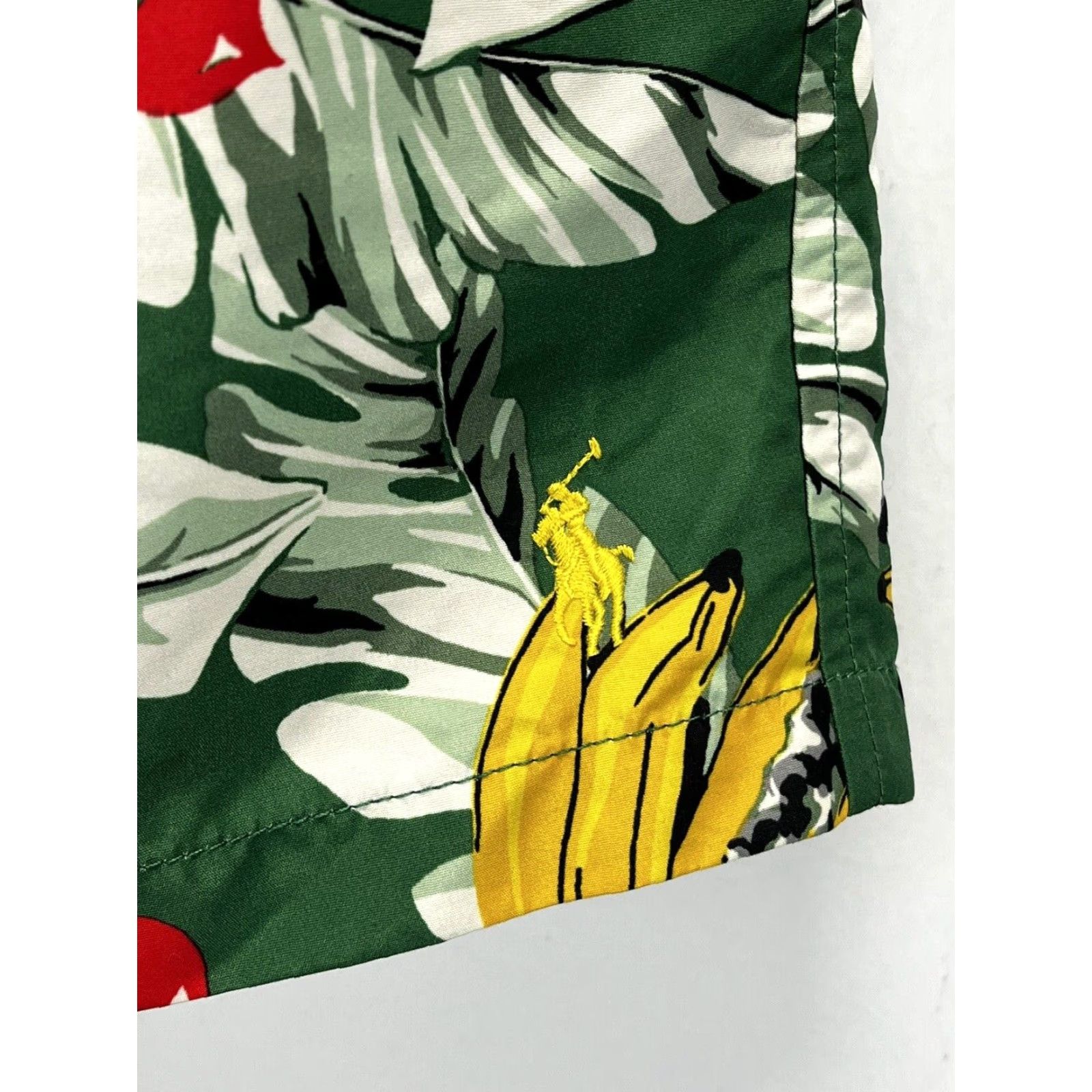 Polo Ralph Lauren Polo Ralph Lauren Mid-Length Printed Swim Shorts Green Banana Mens Large Size US L / EU 52-54 / 3 - 3 Thumbnail