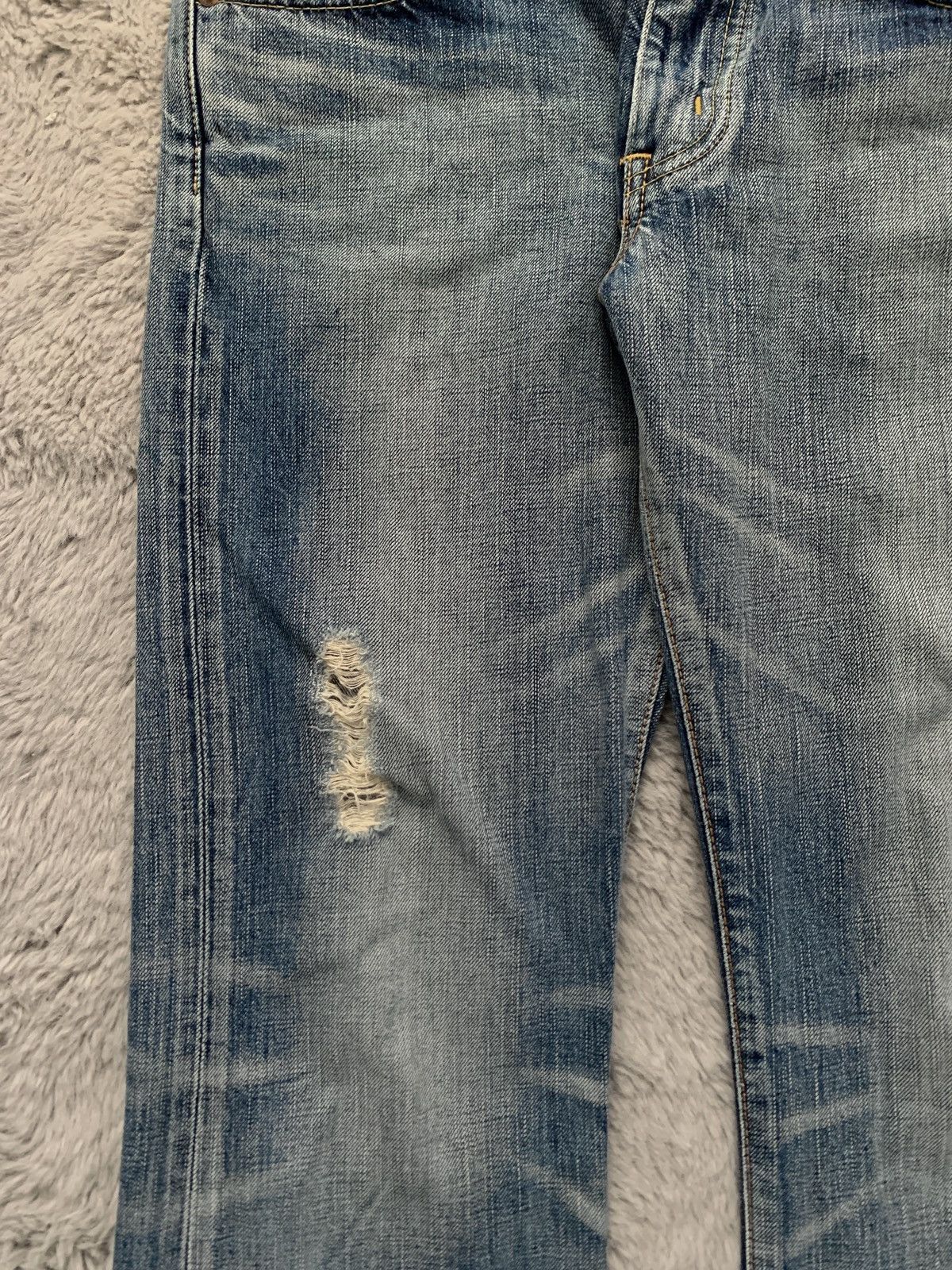 Vintage Vintage 70s Edwin 503 Bootcut/Flared Jeans Distressed Grunge Size US 32 / EU 48 - 4 Thumbnail