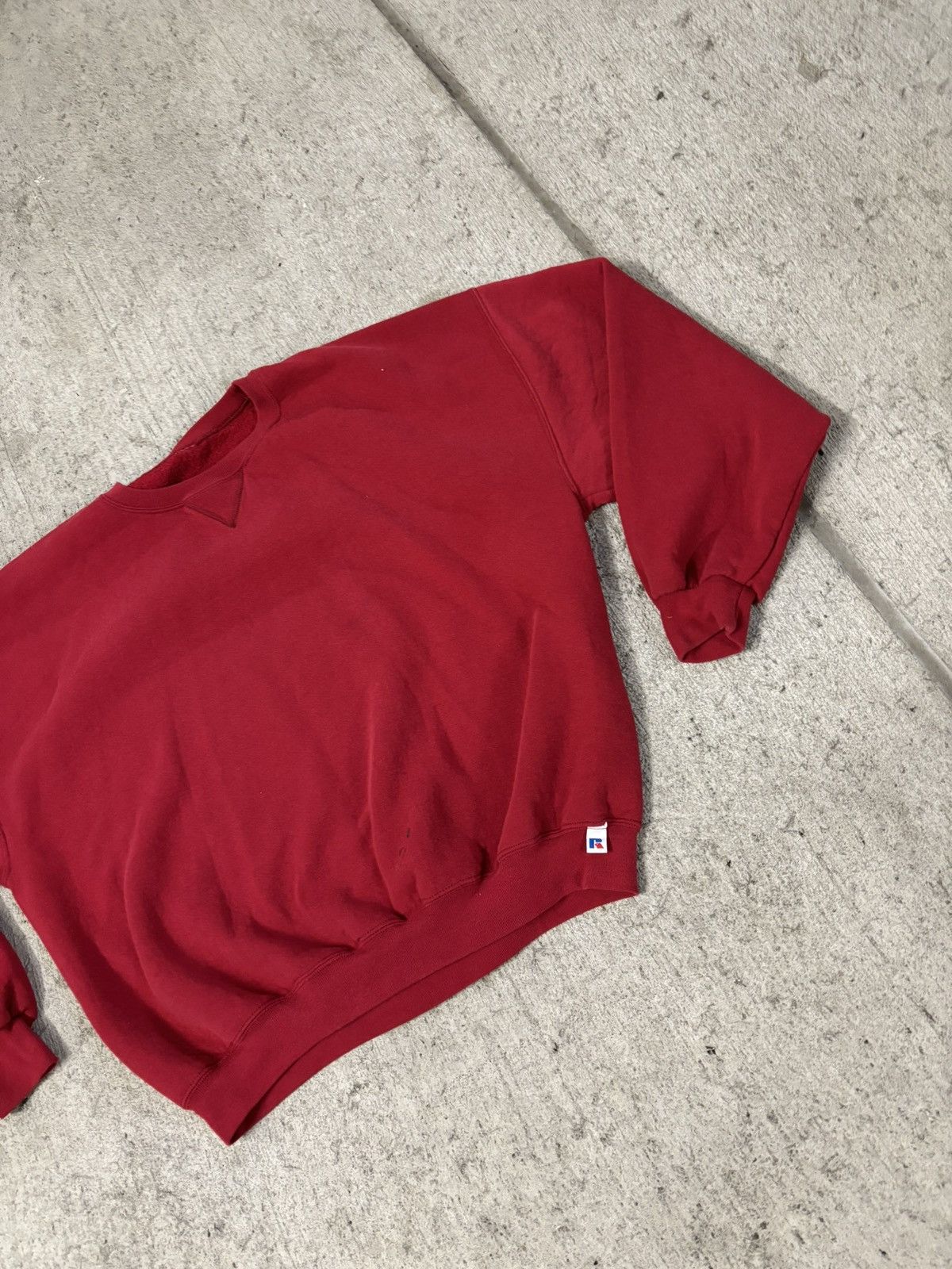Russell Athletic × Vintage Red Blank Russell athletic crewneck sweatshirt Size US XL / EU 56 / 4 - 3 Thumbnail