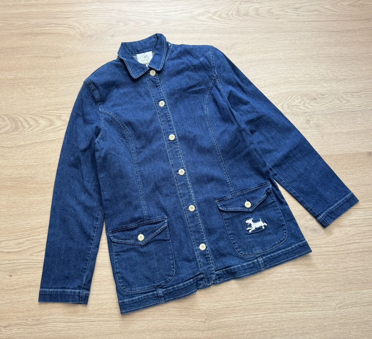 Cartoon Network Vintage 90’s Tin Tin Cartoon Network Movie Rare Denim Jacket Size XS / US 0-2 / IT 36-38 - 1 Thumbnail