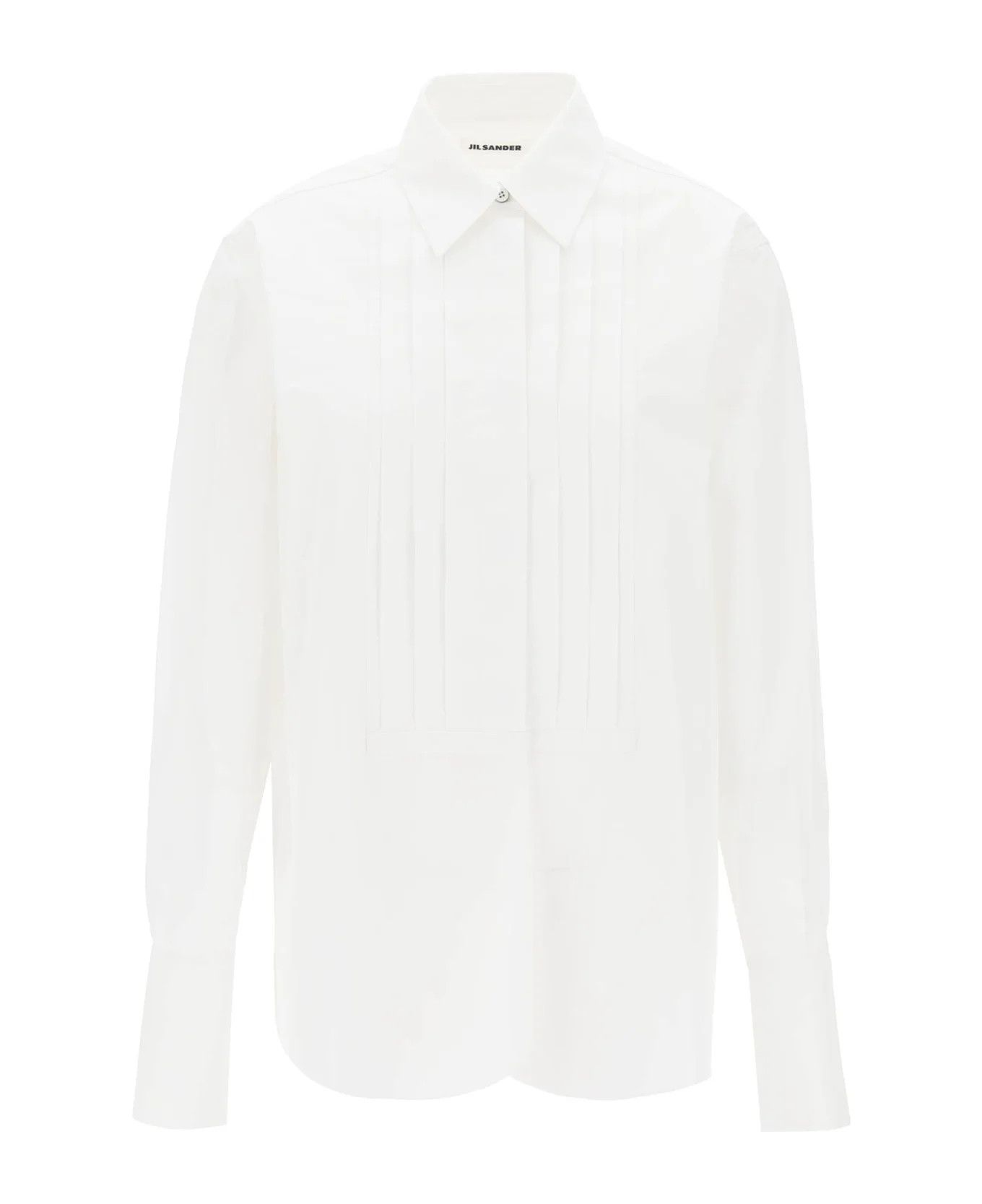 o1y1025 Solid Color Shirt in White