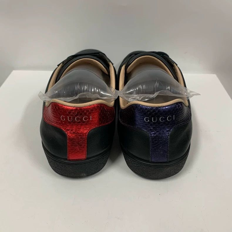 Gucci Gucci Black Bee Sneakers Size 8-2505 Size US 7.5 / IT 37.5 - 6 Thumbnail