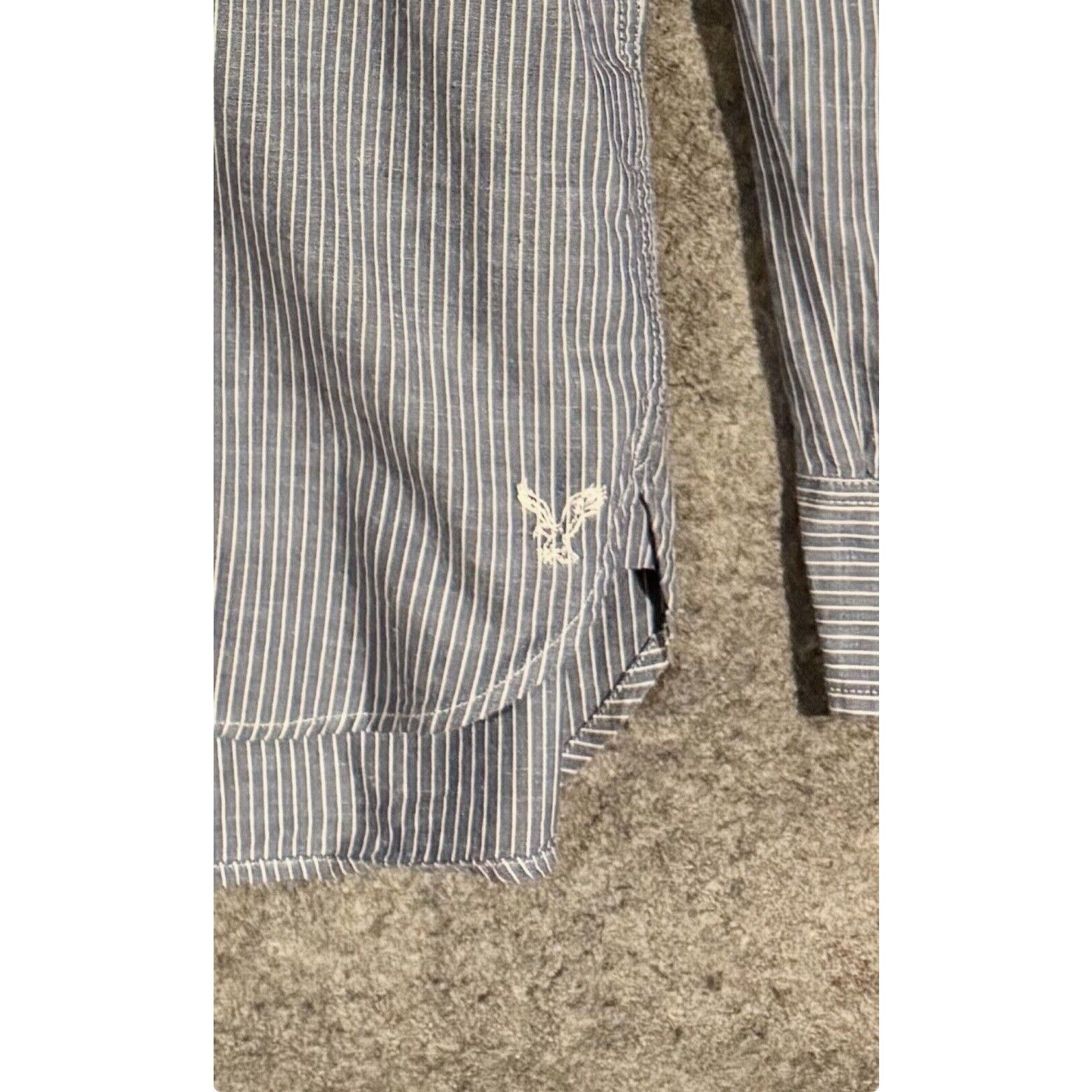 American Eagle Outfitters American Eagle Button Down Shirt Men Medium Academia 2010s Size US M / EU 48-50 / 2 - 2 Thumbnail
