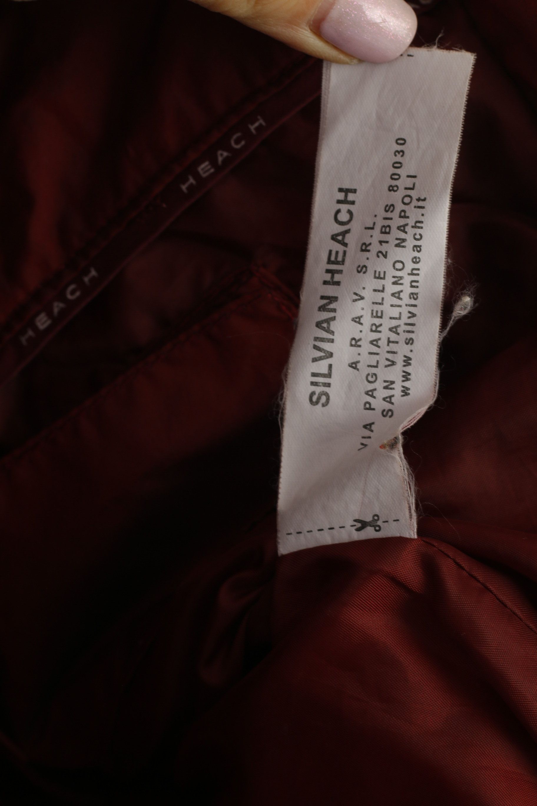 Vintage Silvian Heach Women S Jacket Burgundy 2838 Size S / US 4 / IT 40 - 5 Thumbnail