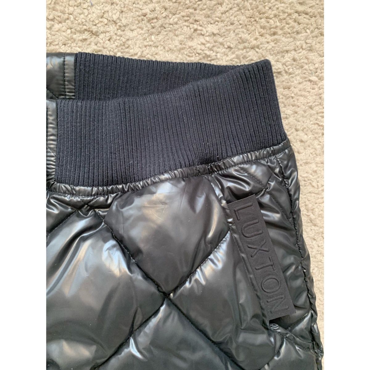 Other LUXTON LUXURY BLACK QUILTED PUFFER PANTS Size US 32 / EU 48 - 12 Thumbnail