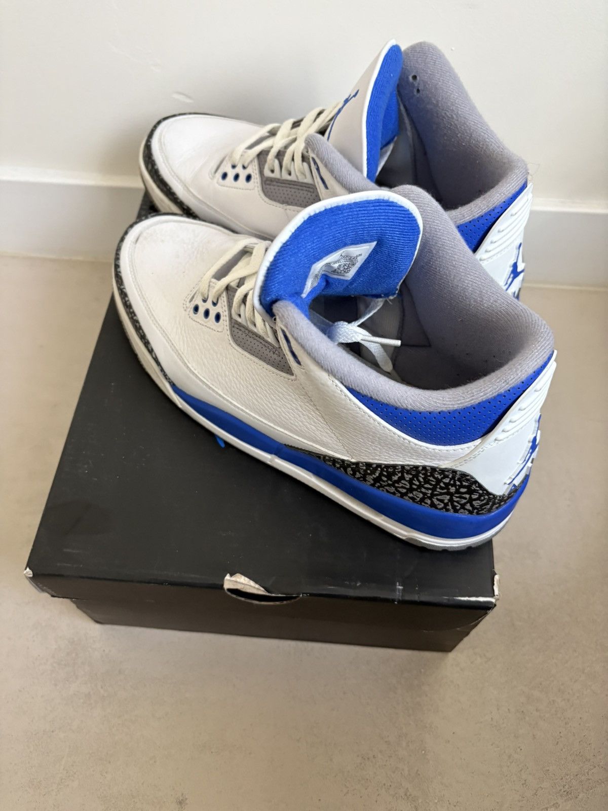 Nike Nike Jordan 3 Retro Racer Blue Size US 11 / EU 44 - 2 Thumbnail