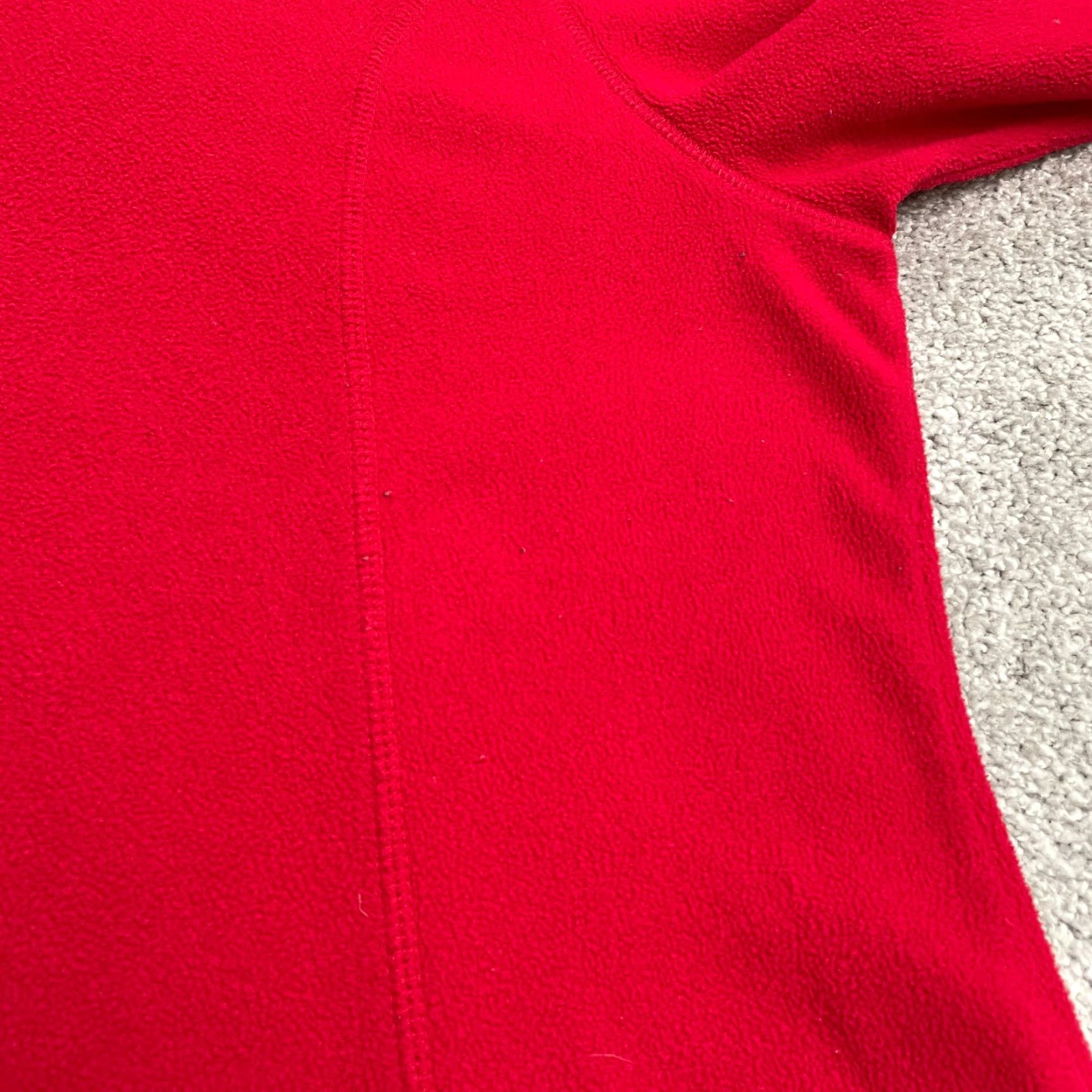 Lands' End Lands' End Thermacheck Fleece Jacket Womens XL Red 1/4 Zip Lightweight Outdoor Shirt Womens XL Red Lands' End Jacket Size XL / US 12-14 / IT 48-50 - 4 Thumbnail