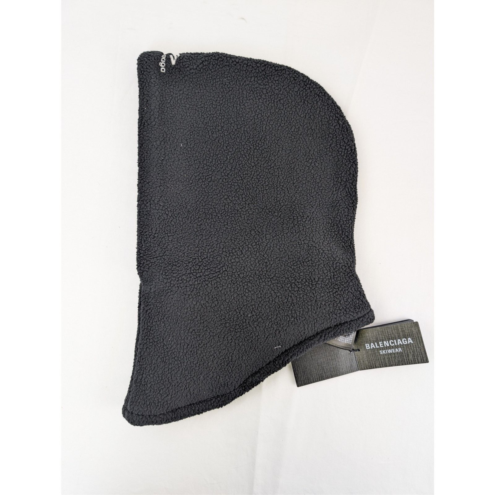 Balenciaga o1rshd1 Size: OS / Brushed Fleece Ski Fake Fur Hood in Black Size ONE SIZE - 3 Thumbnail