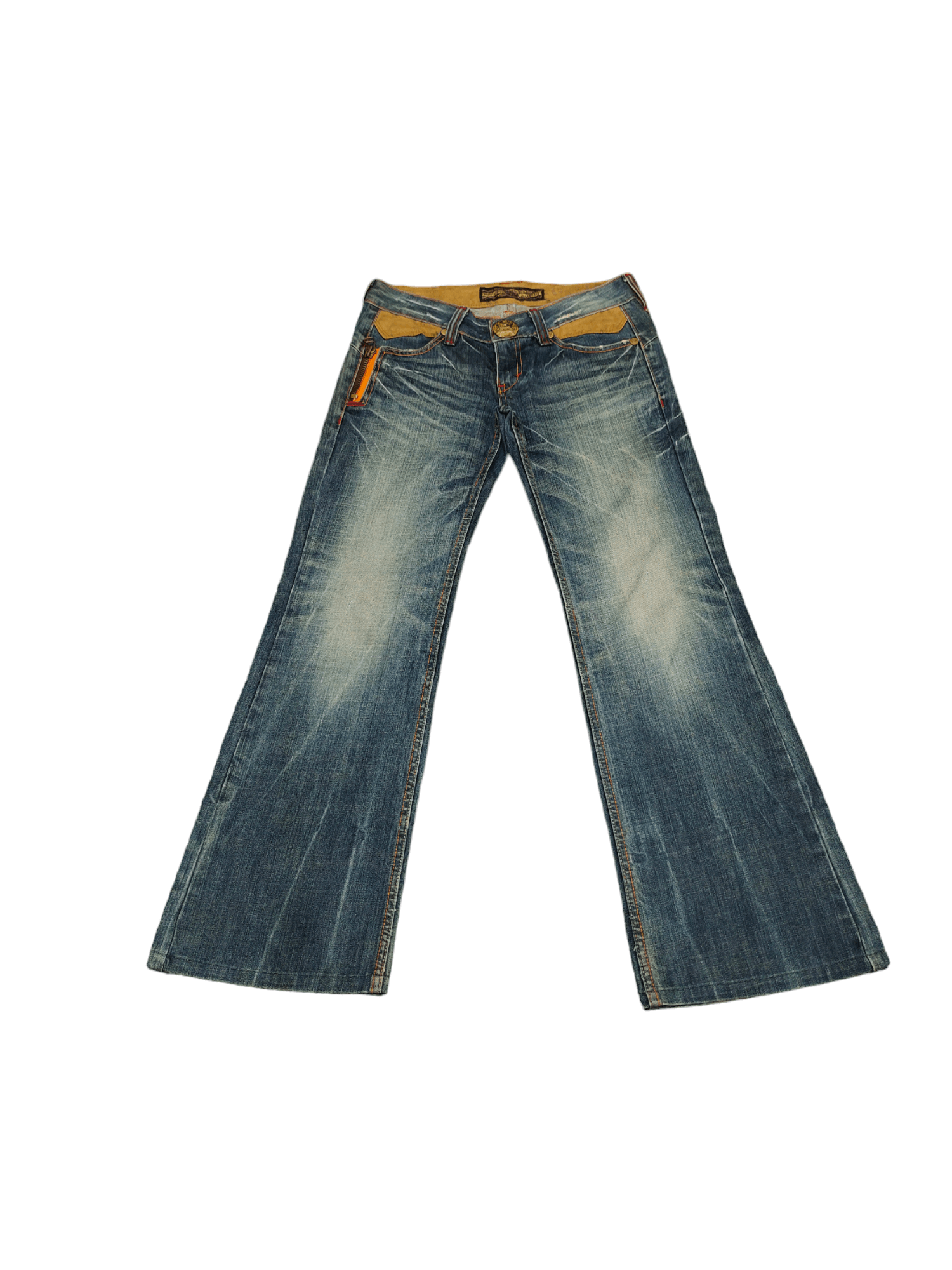 Le Grande Bleu (L.G.B.) Flare Jeans Studio RP Spell Out Clawmark Boot Cut Y2k Goa Size US 28 / EU 44 - 10 Thumbnail