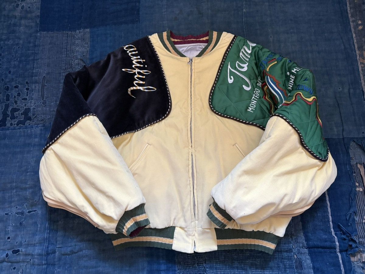 Kapital kapital Velveteen Siamese Bomber Jacket (Beautiful Jamaica) Size US M / EU 48-50 / 2 - 5 Thumbnail