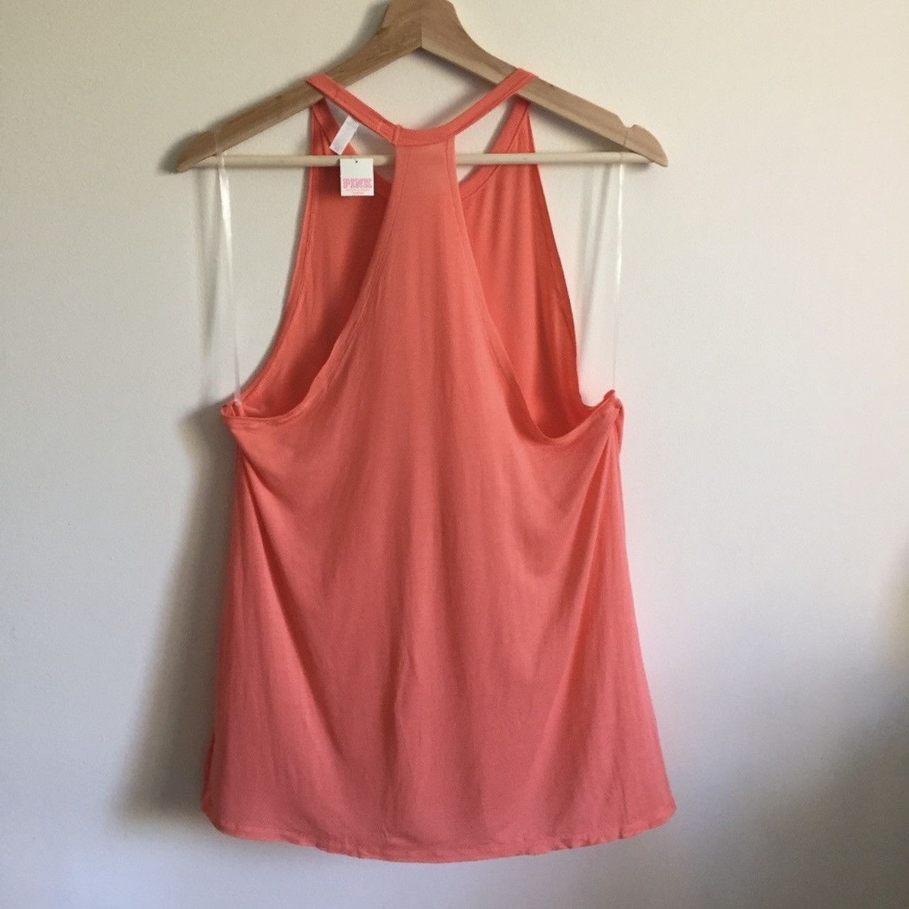 Victoria's Secret VICTORIA'S SECRET PINK Coral Orange Pink Super Soft Tank Top Size S / US 4 / IT 40 - 4 Thumbnail