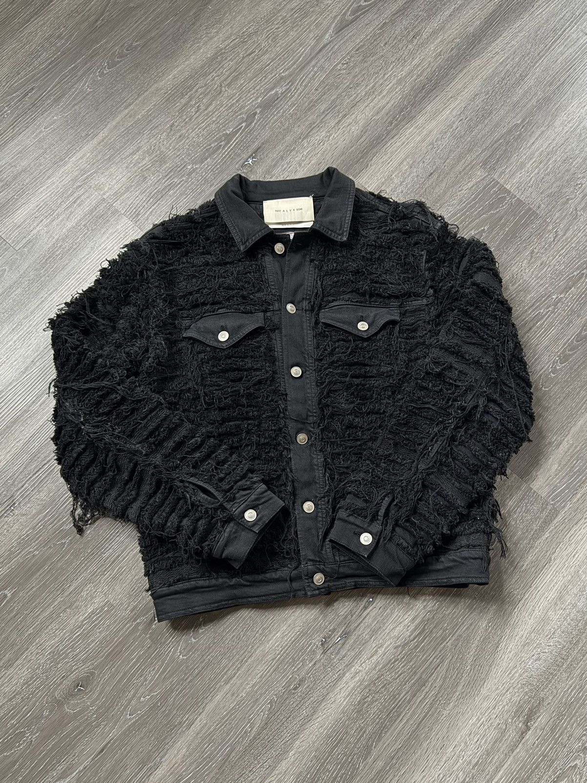 1017 ALYX 9SM × Blackmeans Blackmeans Shredded Denim Jacket Size US M / EU 48-50 / 2 - 1 Thumbnail