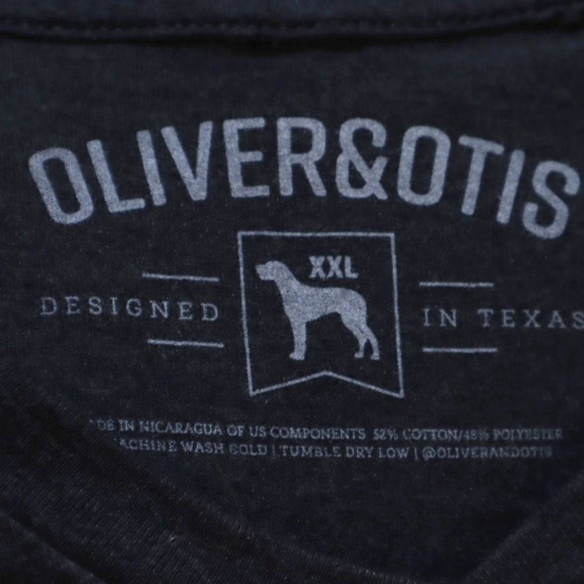 Vintage Oliver & Otis Oh Happy Day Heather V-Neck T-Shirt Gray 2XL Men’s Shirt Size US XXL / EU 58 / 5 - 5 Thumbnail