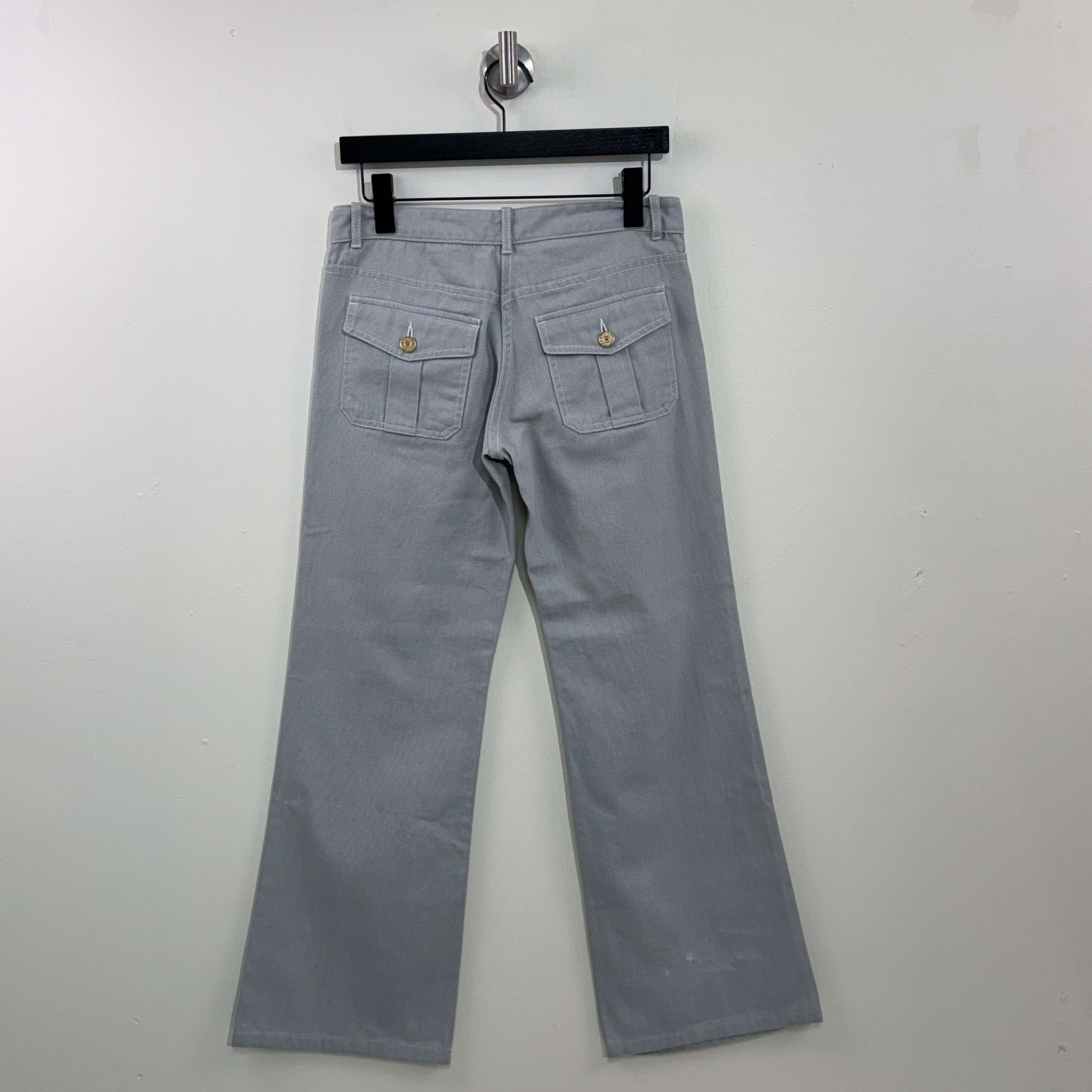 Celine Celine Bootcut Cotton Pants Size 30" / US 8 / IT 44 - 8 Thumbnail