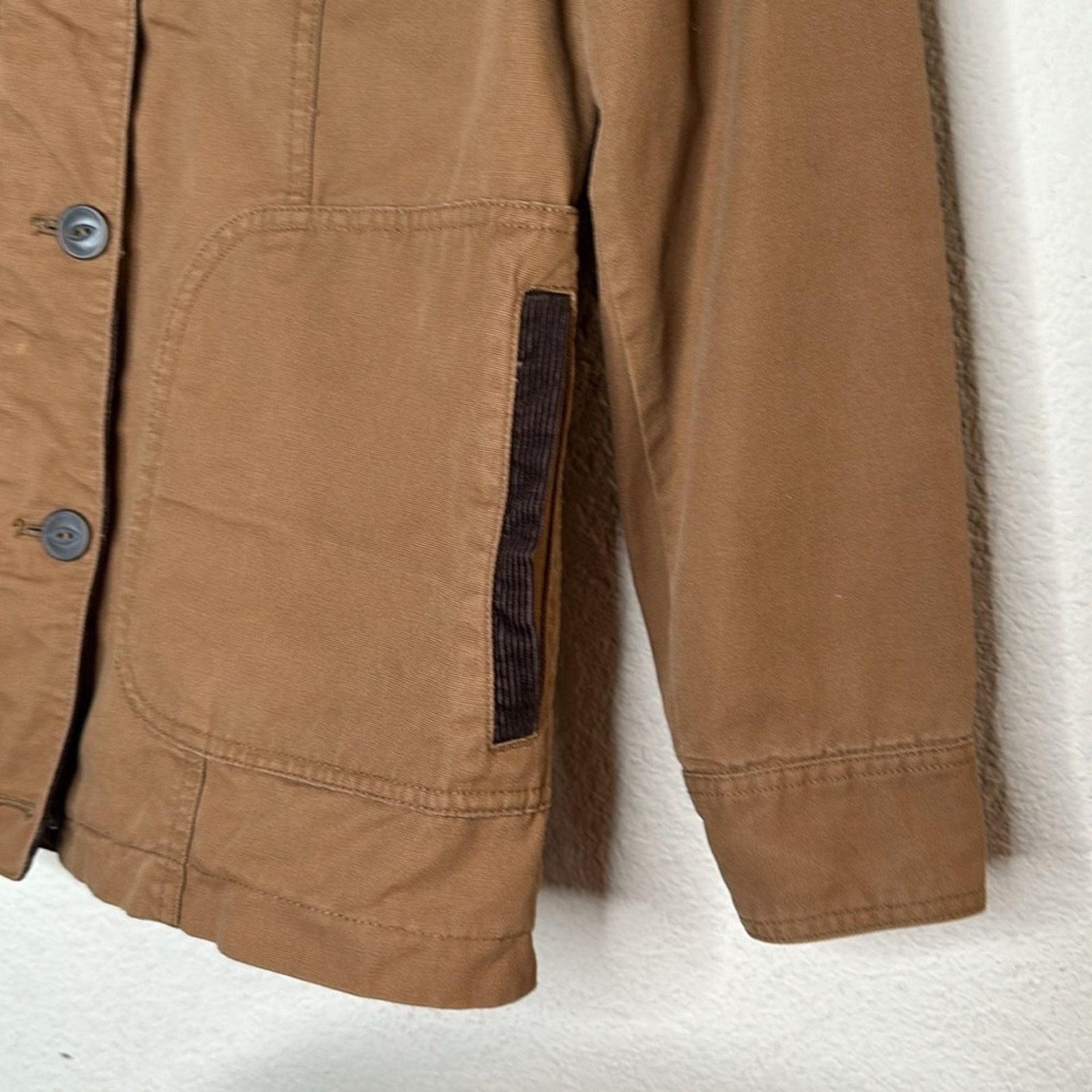 Orvis Orvis Chore Barn Coat Jacket Brown Corduroy Trim Flannel XS Size US XS / EU 42 / 0 - 7 Thumbnail