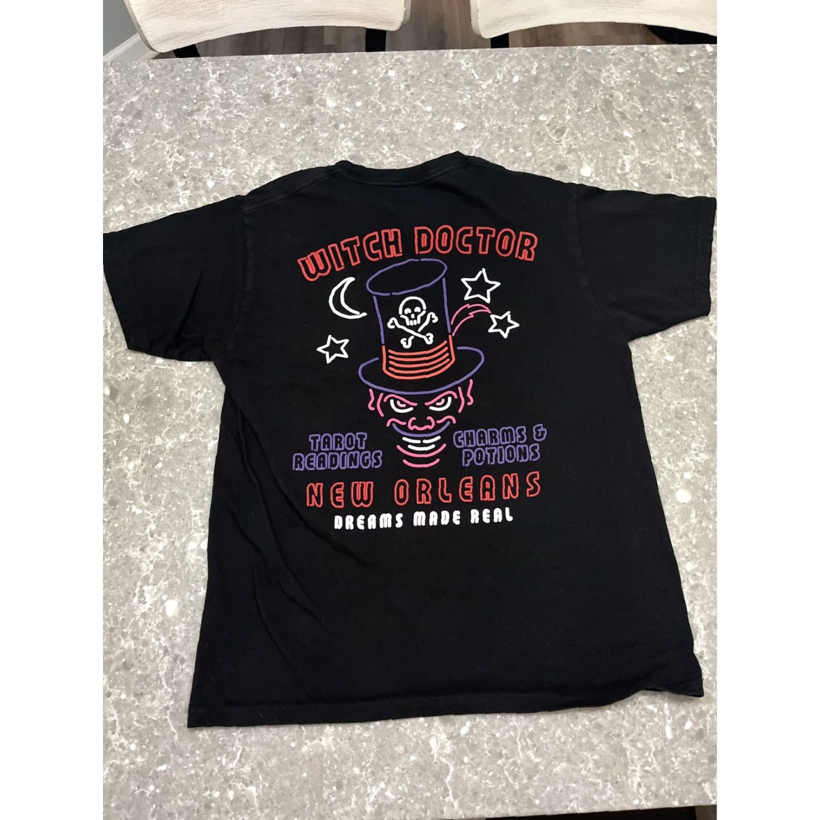 Disney VINTAGE Disney Black Witch Doctor New Orleans T-Shirt Medium Size US M / EU 48-50 / 2 - 4 Thumbnail
