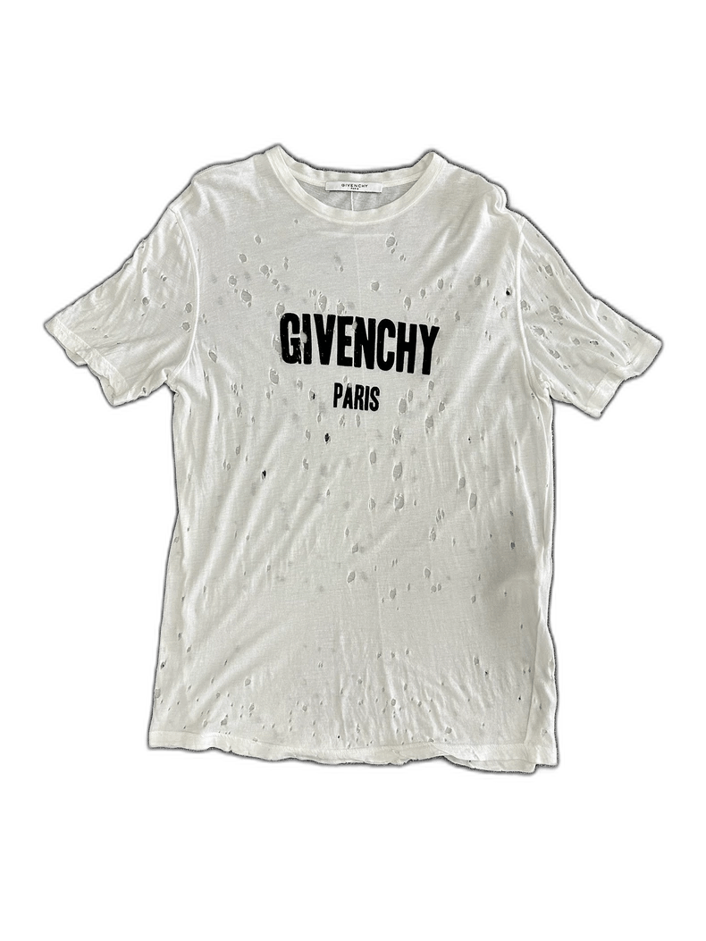 Givenchy Givenchy Givenchy Distressed Short Sleeve TShirt -2507 Size US XS / EU 42 / 0 - 1 Thumbnail