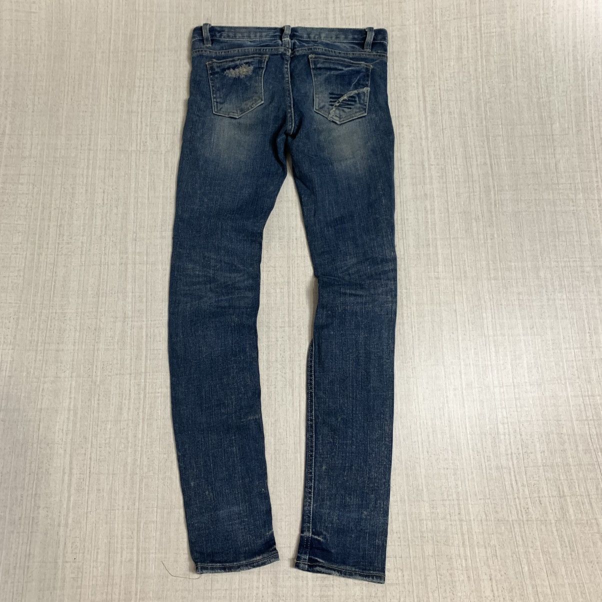 If Six Was Nine 2000s distressed slim denim pants Size US 30 / EU 46 - 8 Thumbnail