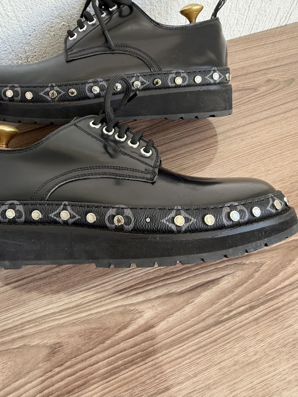 Louis Vuitton ice Line Derby with monogram eclipse Size US 7 / EU 40 - 7 Thumbnail