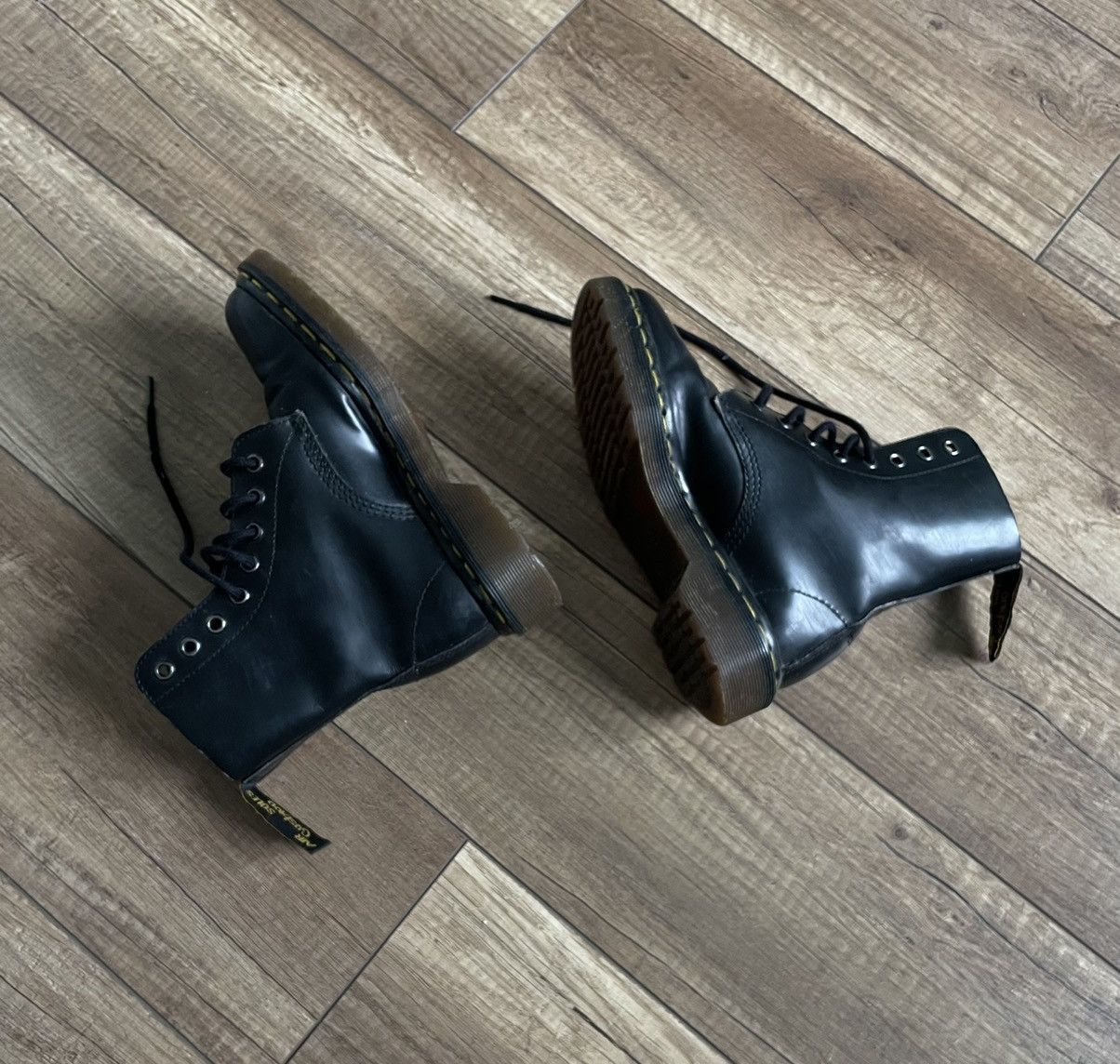 Dr. Martens Vintage Dr Martens mi England 7167 High Leather Boots Shoes Size US 5 / IT 35 - 5 Thumbnail
