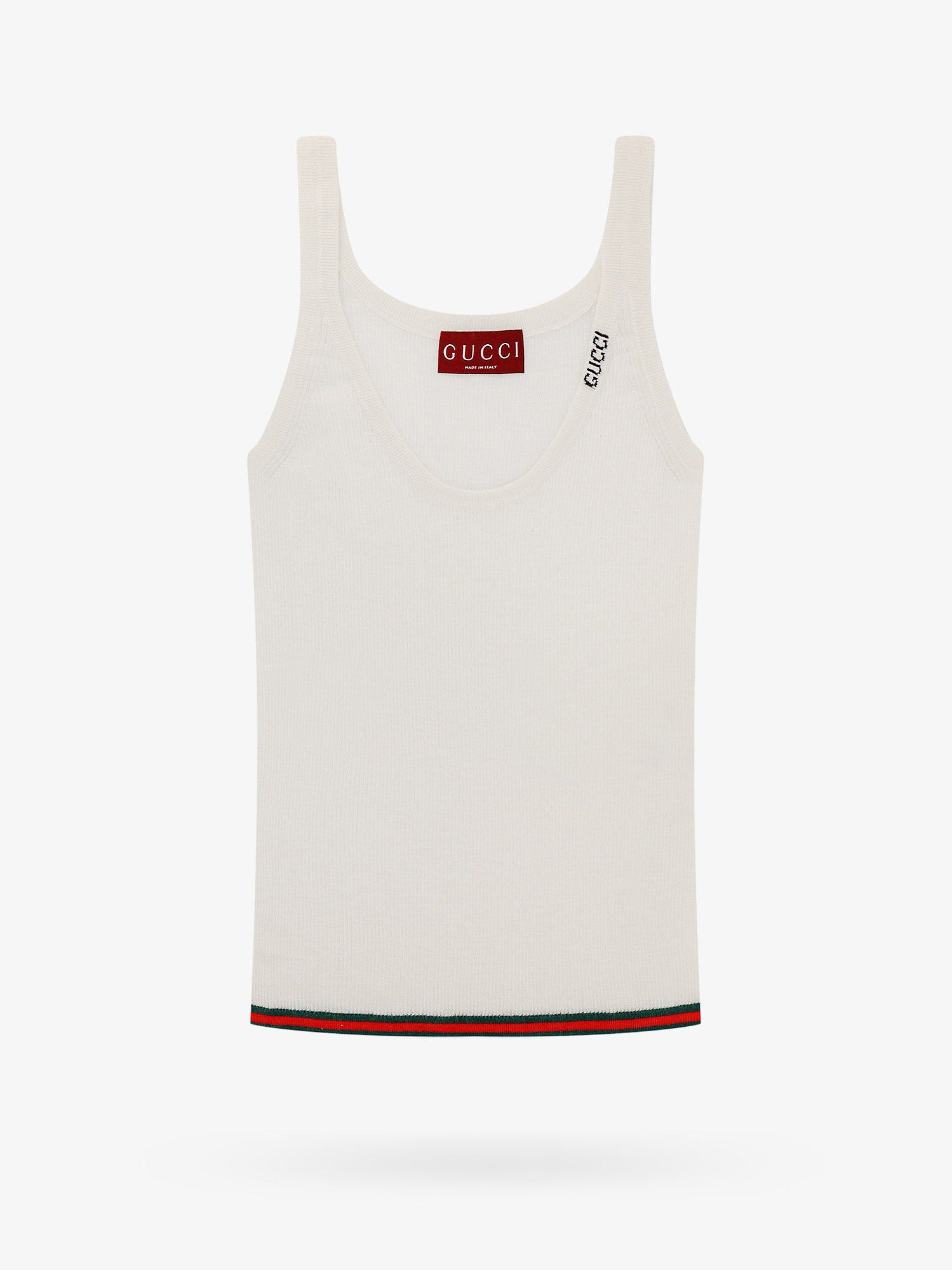 image of Gucci Tank Top Woman White Top, Women's (Size Large)