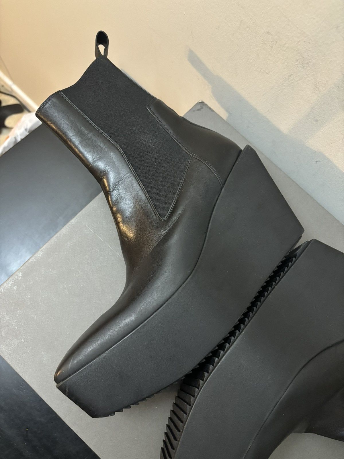 Rick Owens Rick Owens Hollywood Sliver Heeled Platform Beatle Boots Size US 8 / EU 41 - 5 Thumbnail