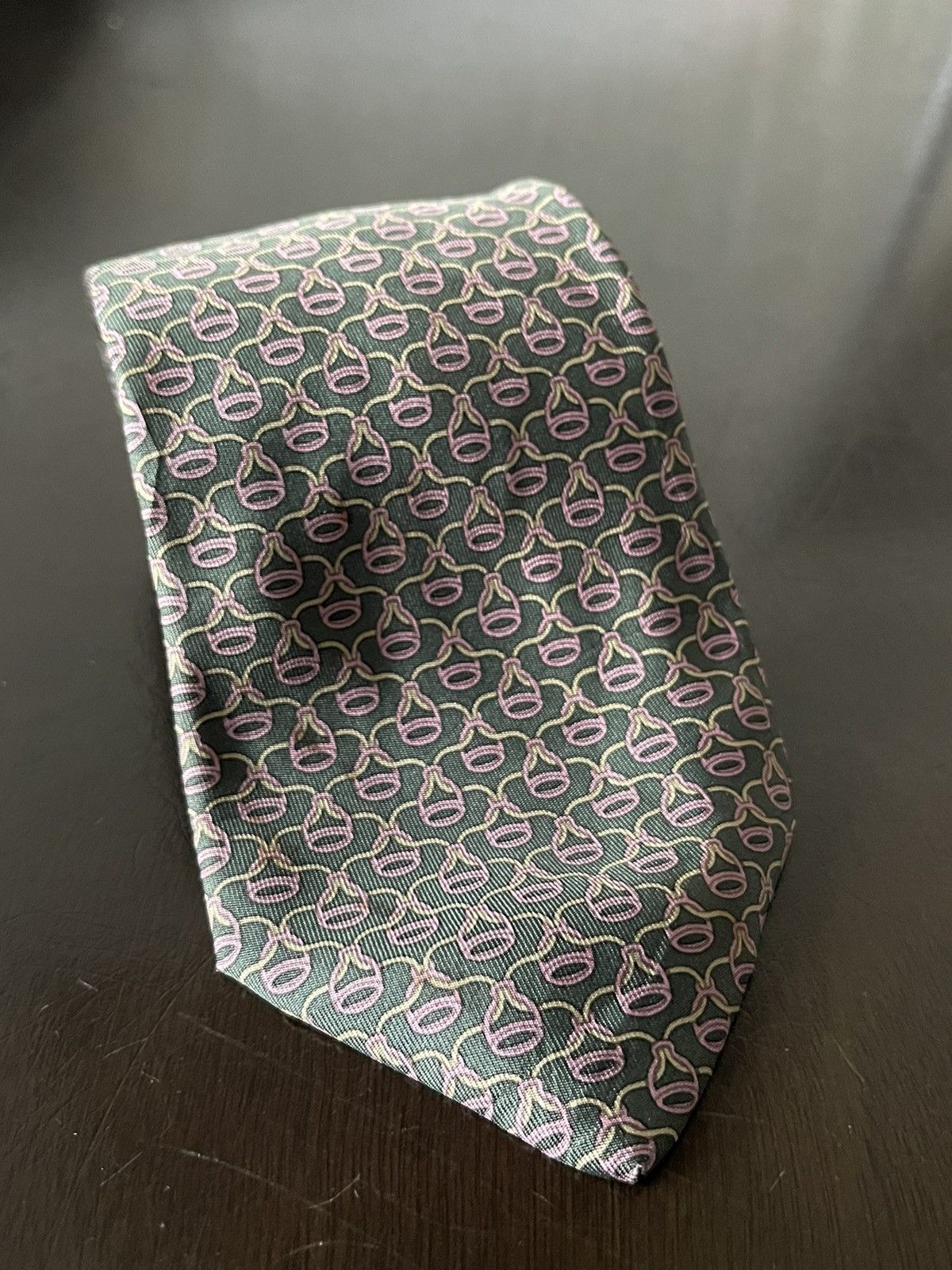 Hermes Hermes 7188 UA Silk Tie Size ONE SIZE - 4 Thumbnail