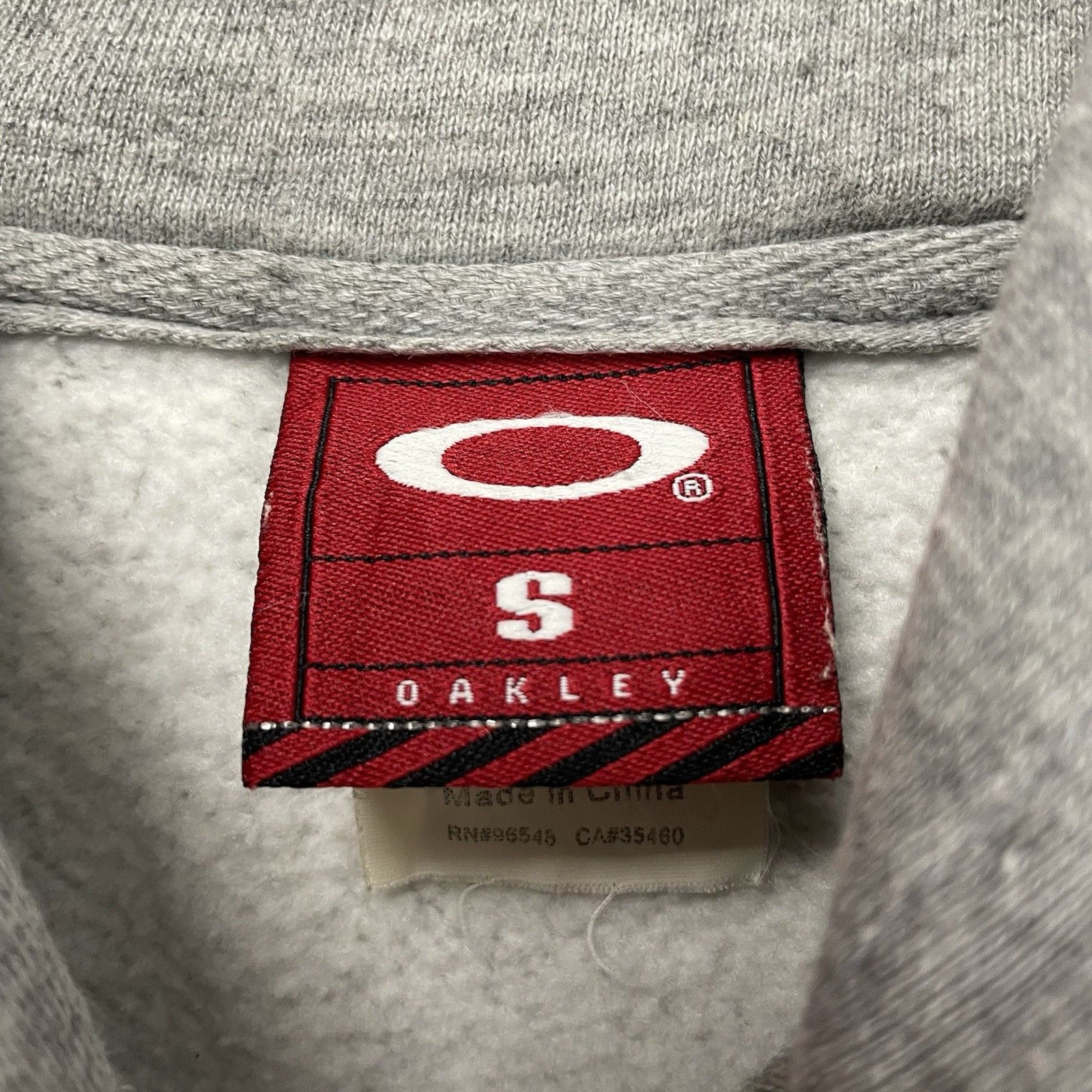 Oakley Vintage Oakley Hoodie Spell Out Logo Software Grey Small S Size US S / EU 44-46 / 1 - 3 Thumbnail