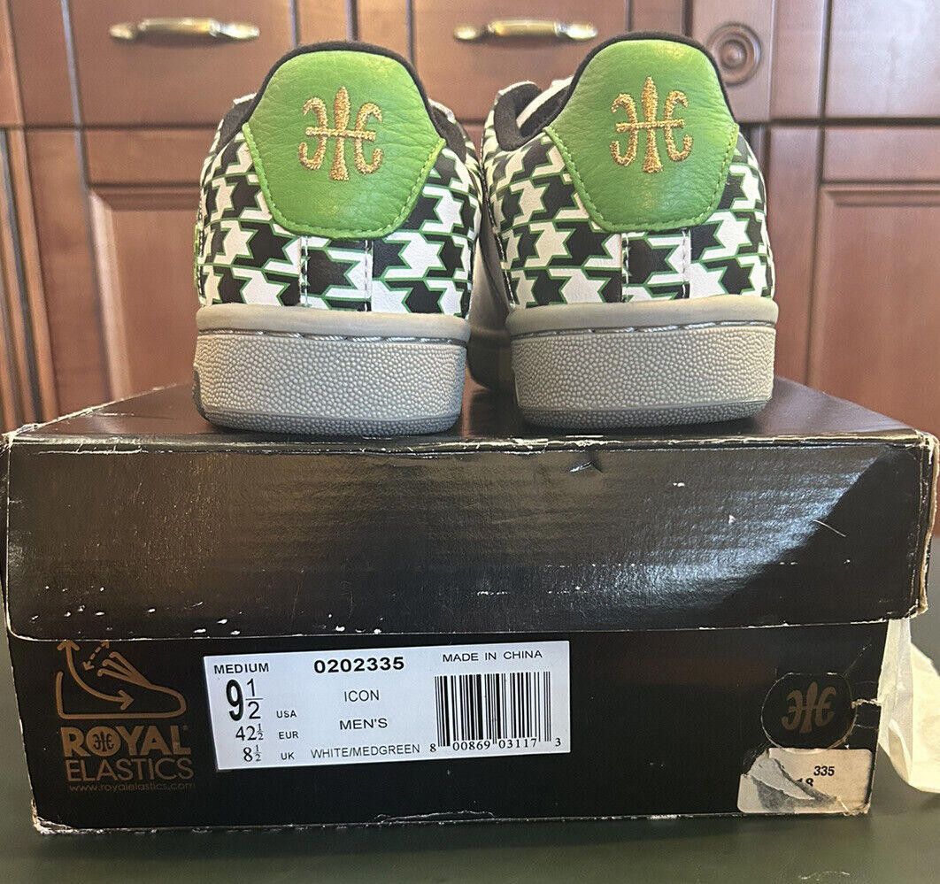 Royal Elastics Royal Elastics Mens Icon White Green Gold 0202335 Sz 9.5 NIB Size US 9.5 / EU 42-43 - 4 Thumbnail