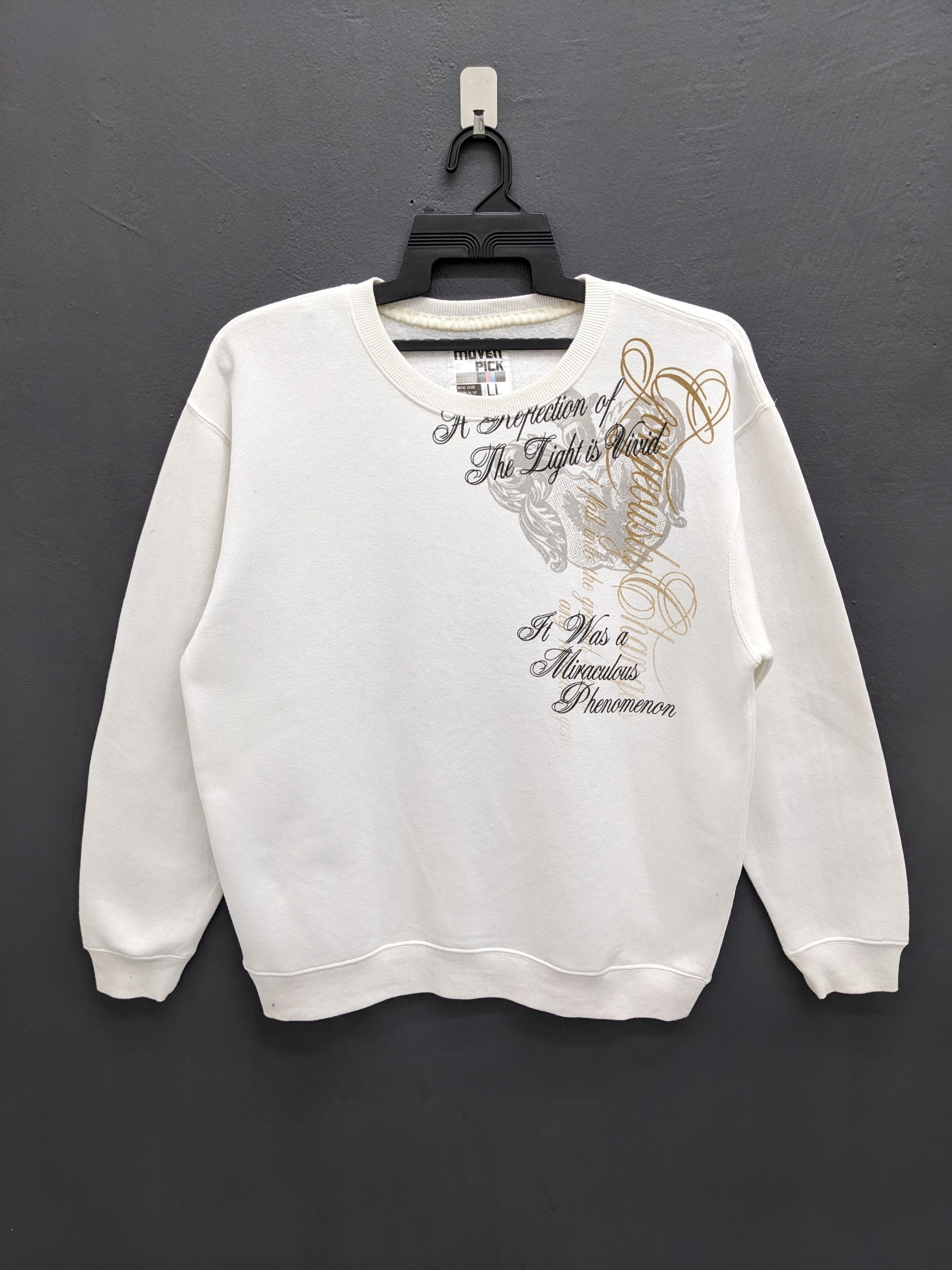 Japanese Brand MOVEN PICK Japanese Ornate Script Miraculous Phenomenon Size US L / EU 52-54 / 3 - 2 Thumbnail