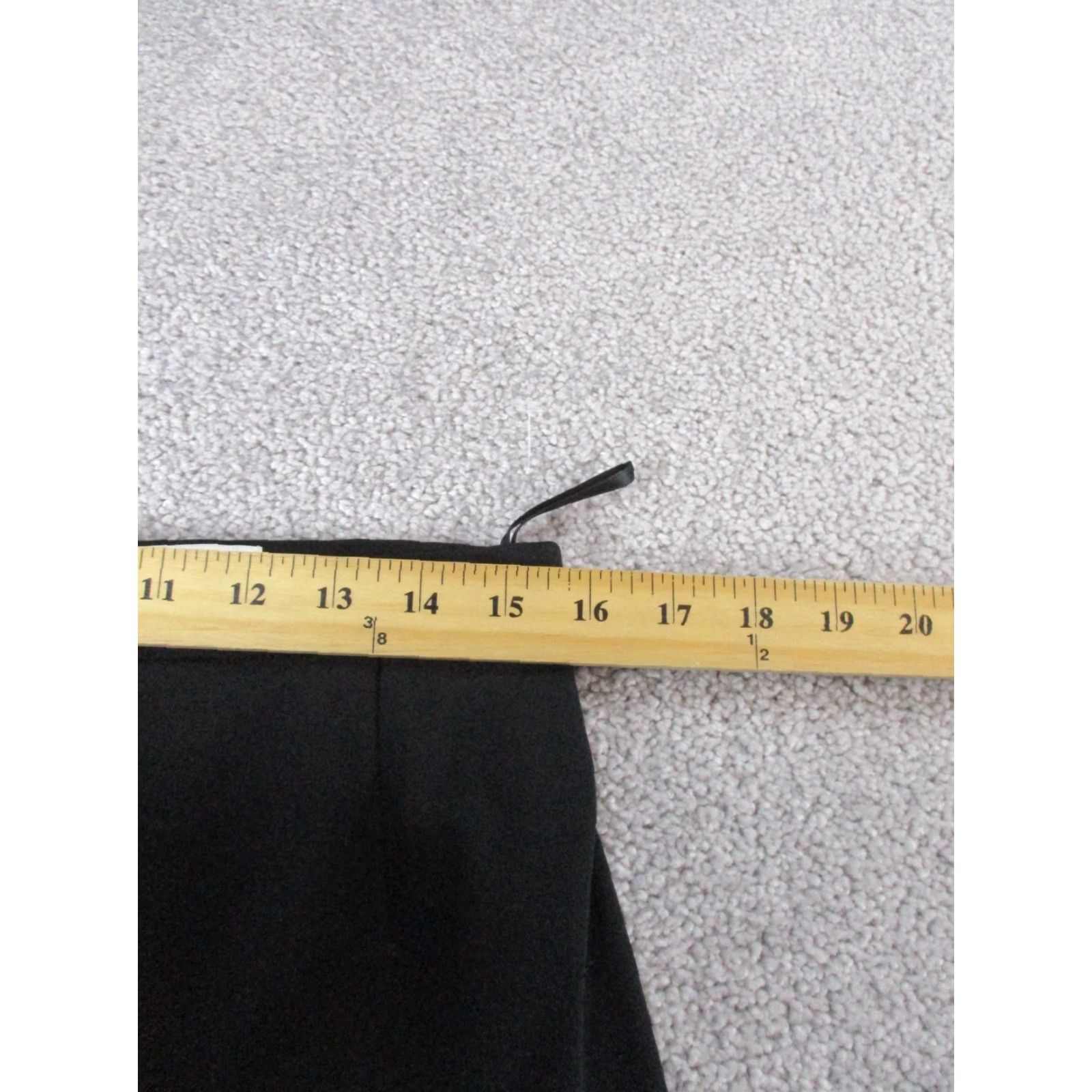Escada VINTAGE Escada Skirt Womens 42 US 12 Black Wool Pencil Above Knee Ladies Pencil Skirt, Black, Wool, Zipper, Knee Length, 12, Regular, EW, 1990s Size 34" / US 12 / IT 48 - 5 Thumbnail