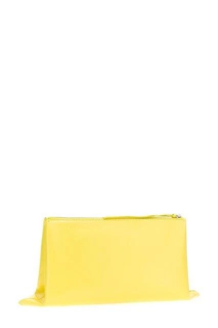 Jil Sander JIL SANDER Yellow Leather Clutch Bag New Size ONE SIZE - 2 Thumbnail