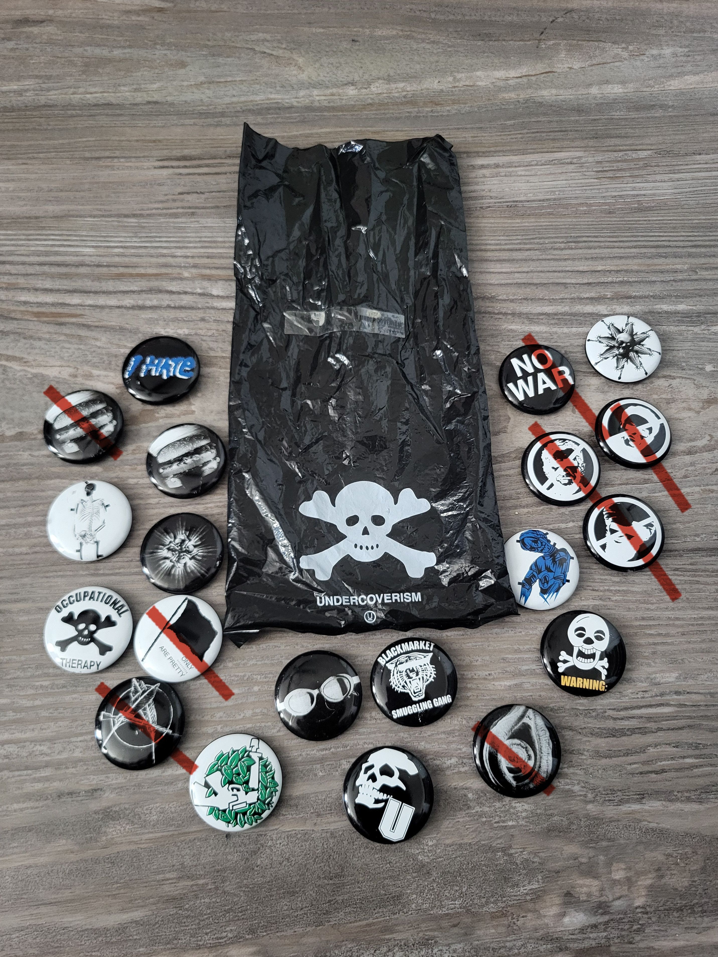 Undercover Undercover but beautiful set of pin badges | Grailed