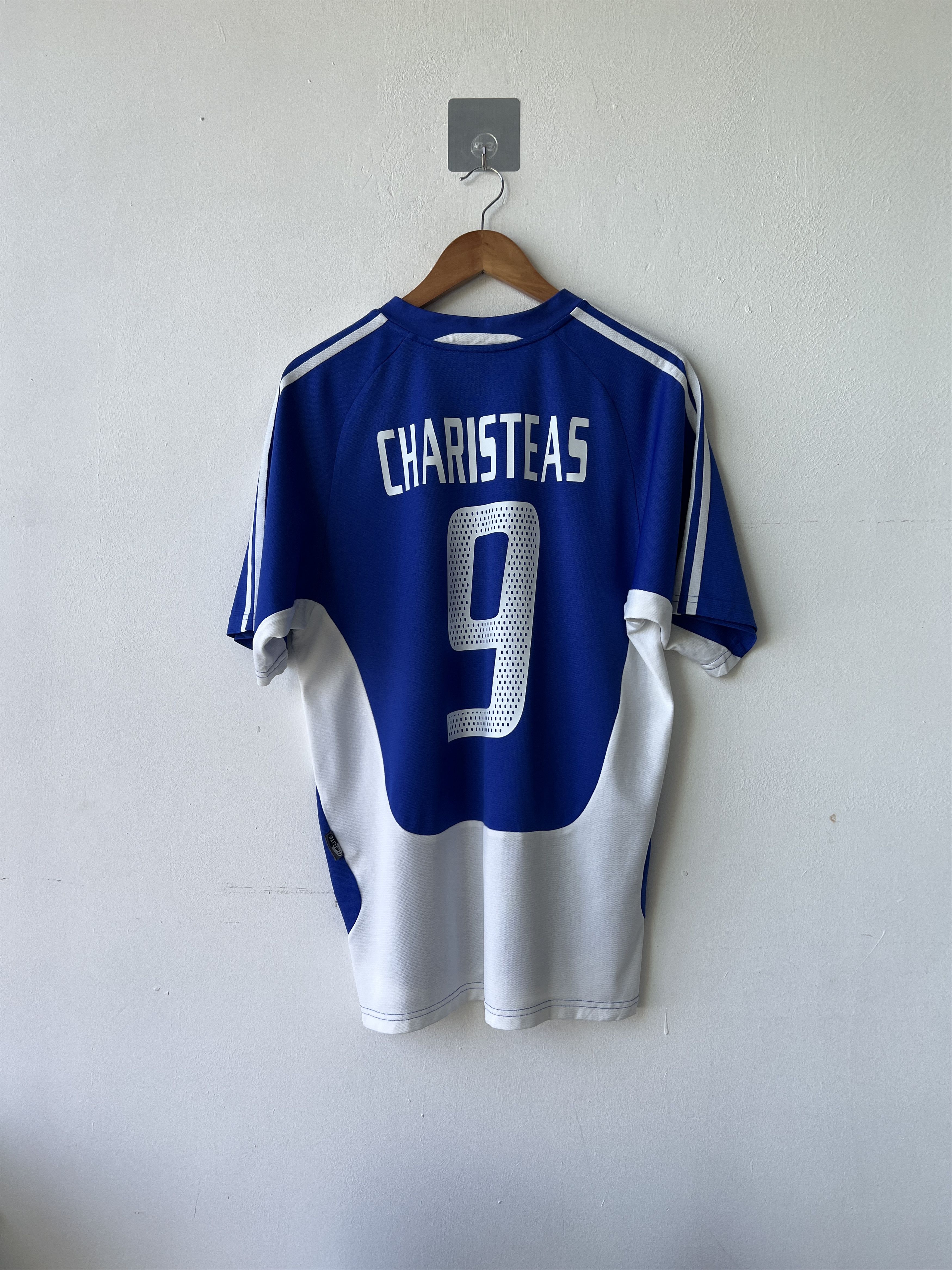 Adidas (M) Greece 2004-06 Home Kit Charisteas #9 Size US M / EU 48-50 / 2 - 1 Thumbnail