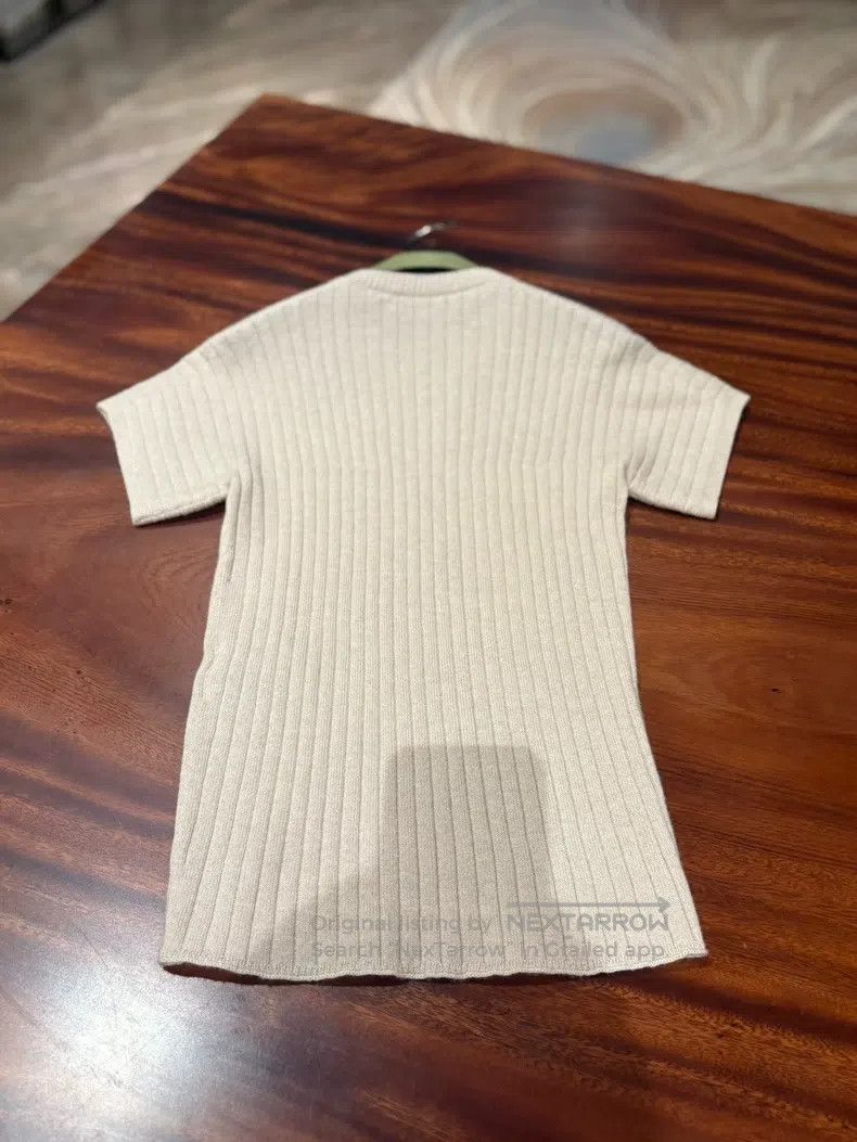 Loro Piana Loro Piana Cashmere Short Sleeve Knit Top, Beige Size XS / US 0-2 / IT 36-38 - 4 Thumbnail