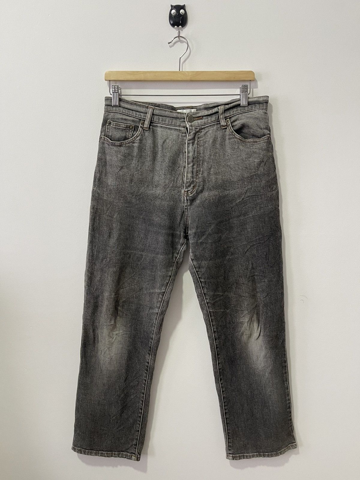 Kansai Yamamoto Rare Vintage KANSAI 02 Embroidered Back Pocket Faded Black Size US 30 / EU 46 - 6 Thumbnail