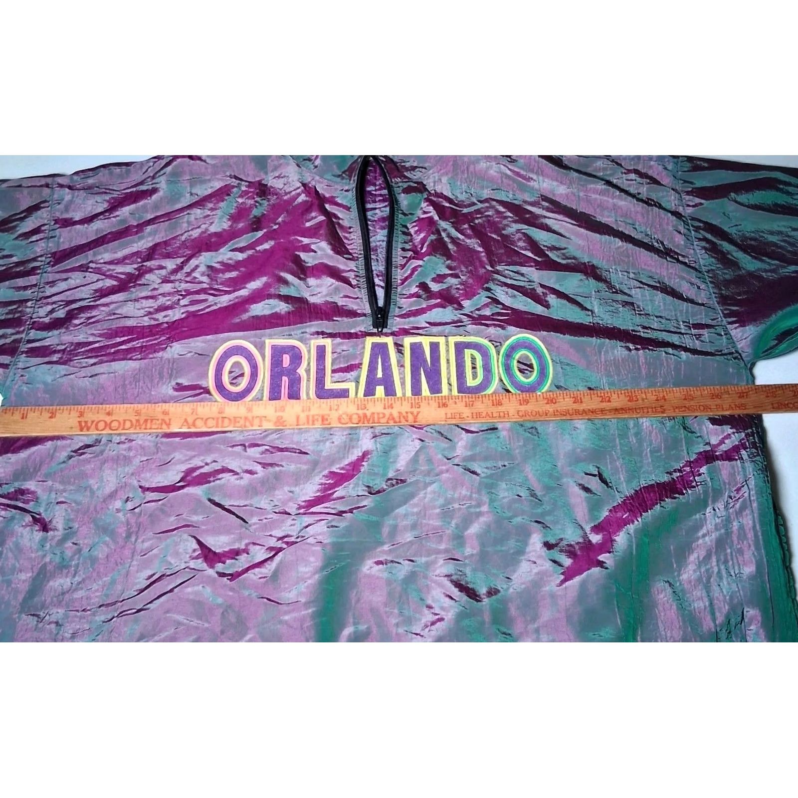 Vintage VINTAGE Volley Air Gear Windbreaker Jacket One Size Men Green Iridescent 90s Beach Florida 1/4 zip Size US M / EU 48-50 / 2 - 4 Thumbnail